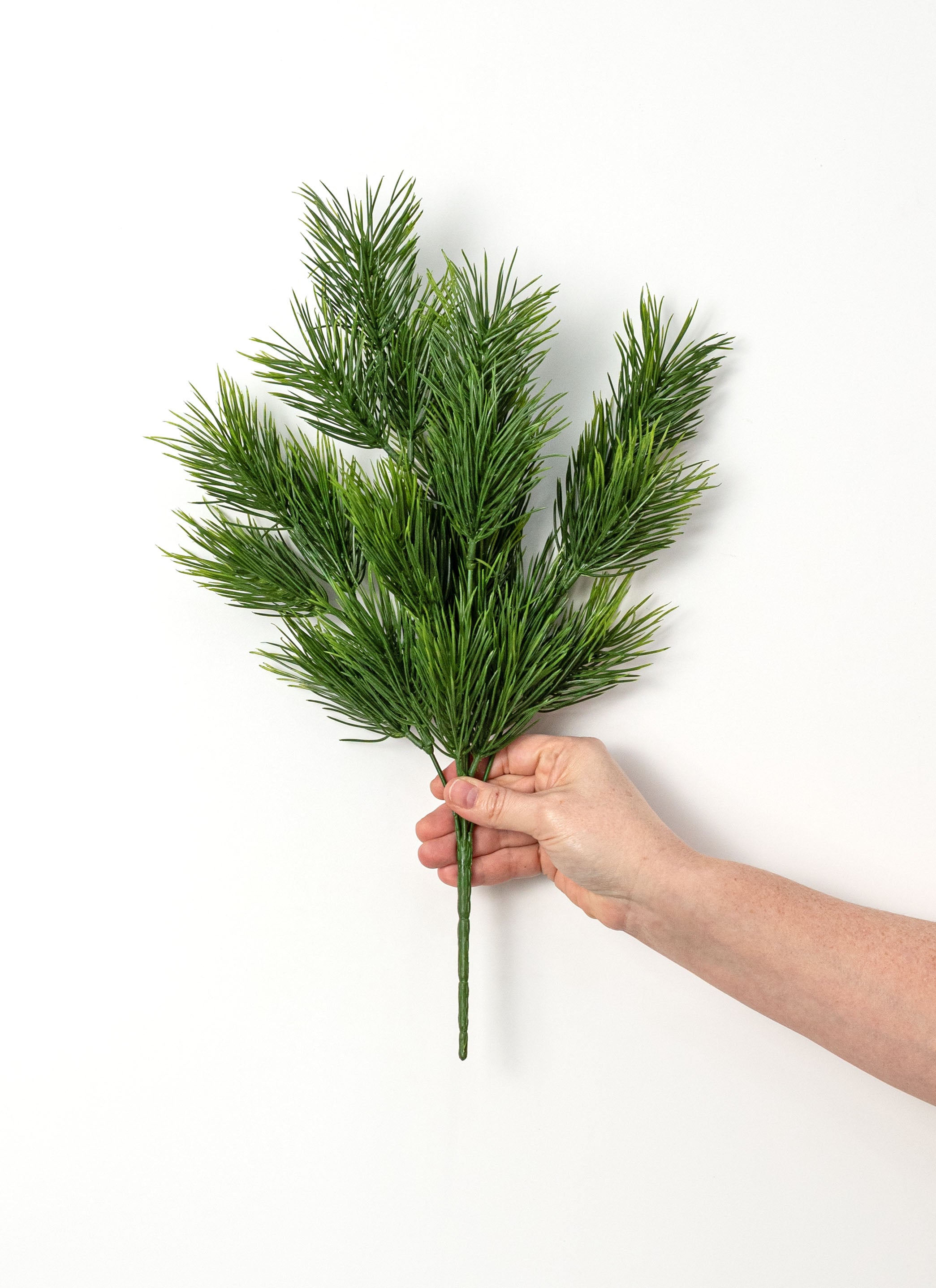 17" Plastic Larch Pine Bush (5 Stem)