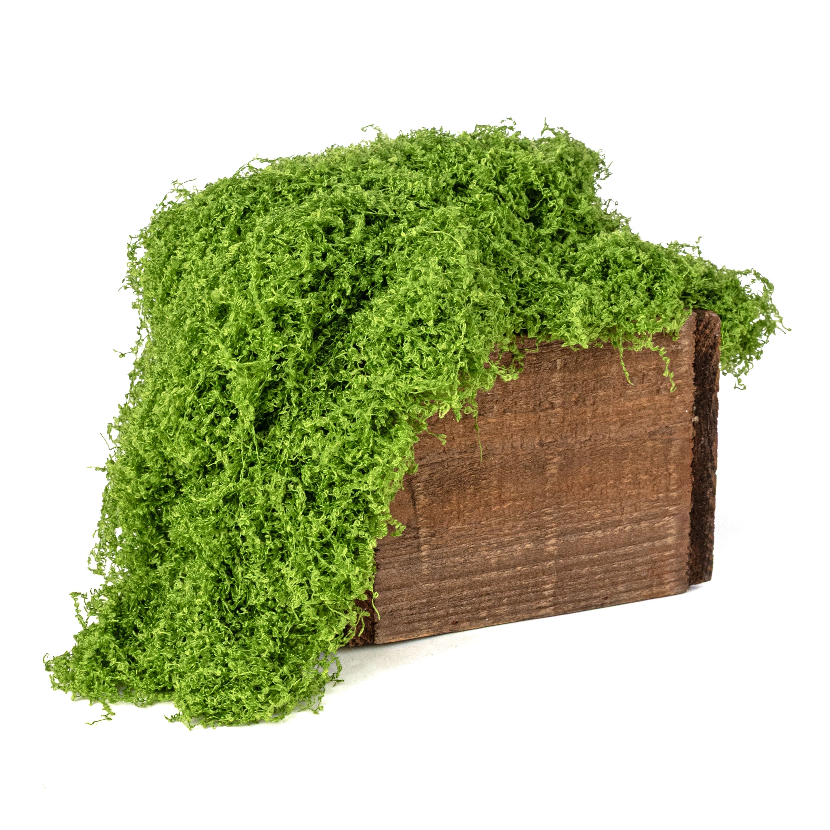 Artificial Fabric Moss: Light Fresh Green (100 Gram Bag)