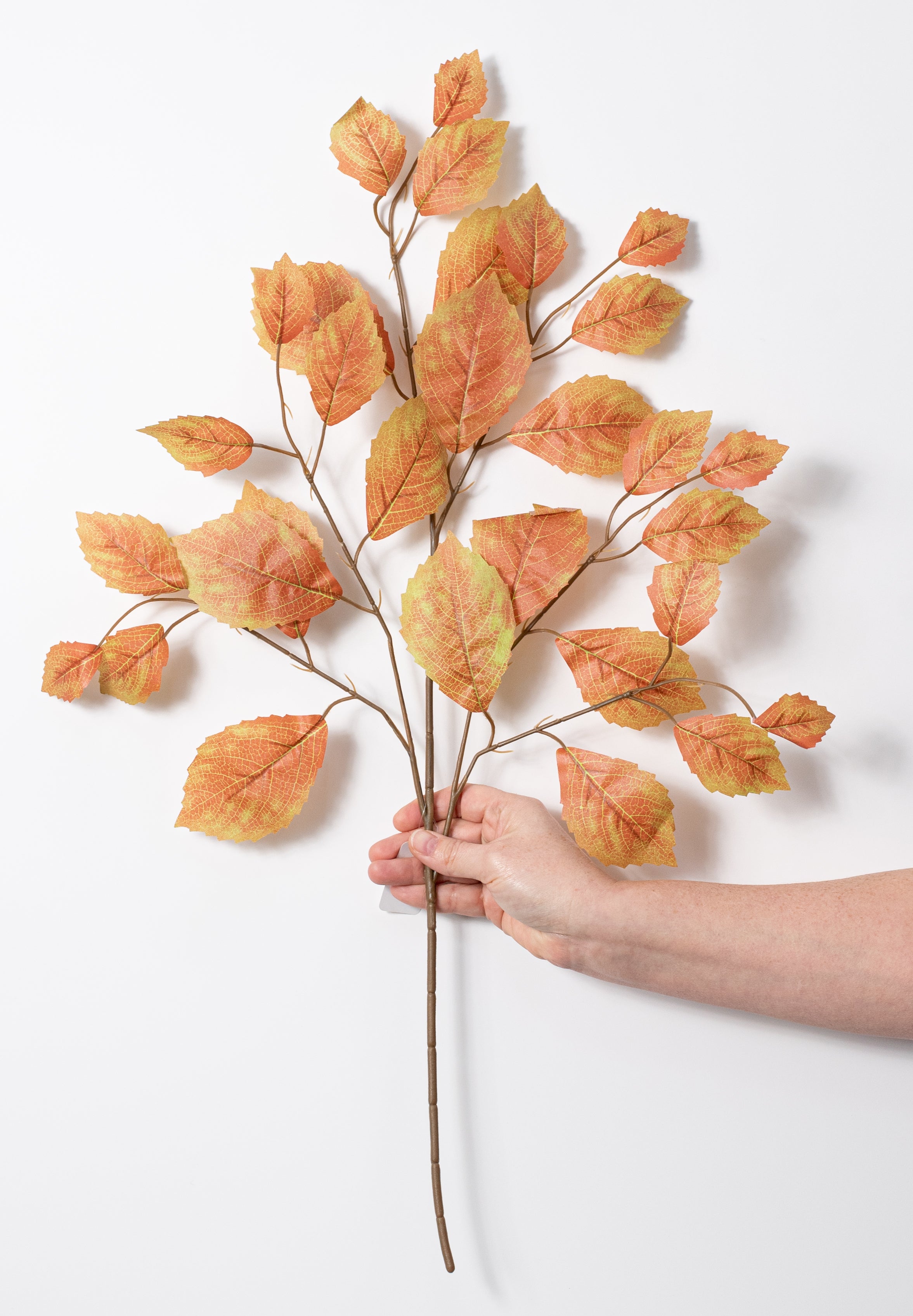 28" Rose Leaf Sprays: Terracotta & Green (12)
