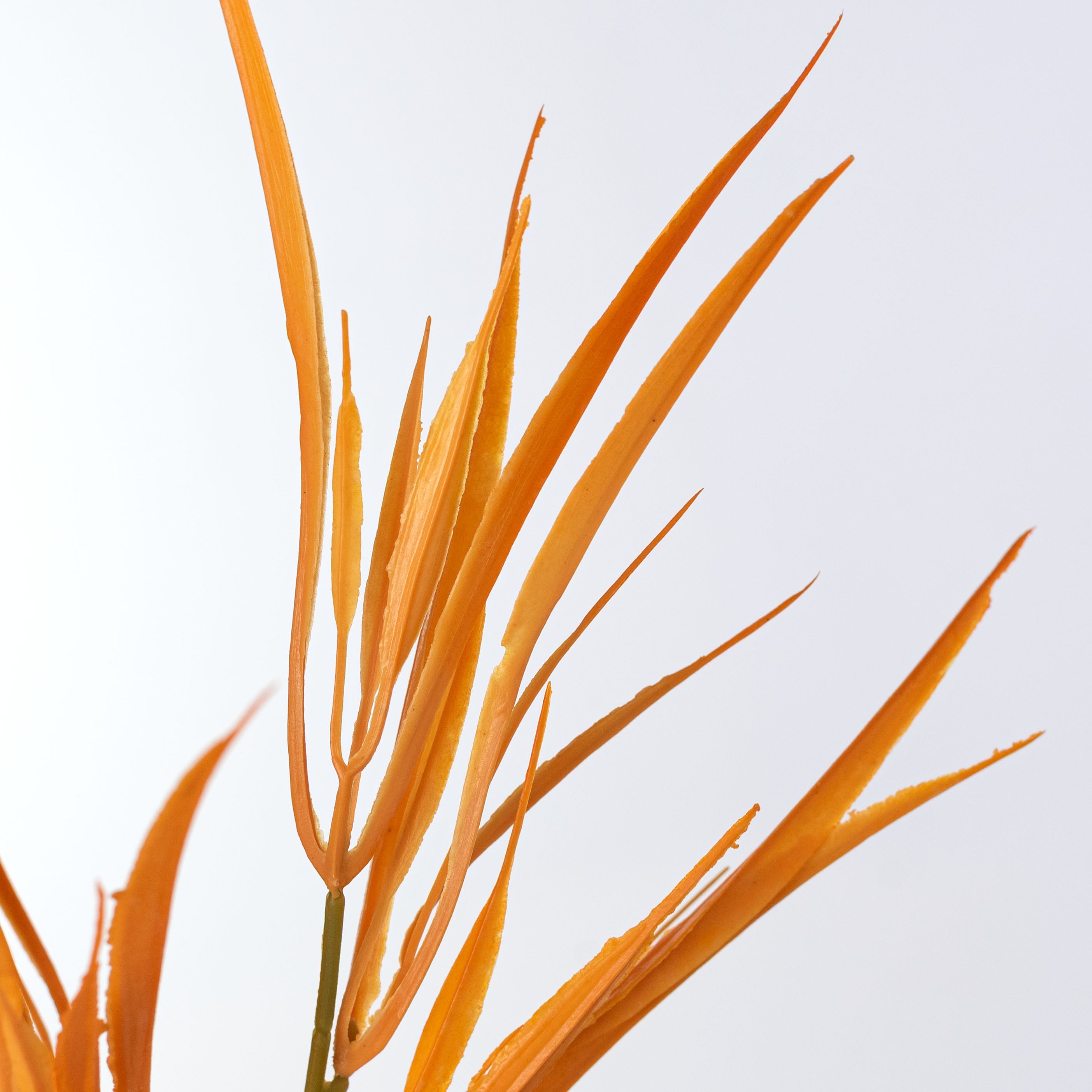 18" Grass Bush: Bright Orange (7 Stem)