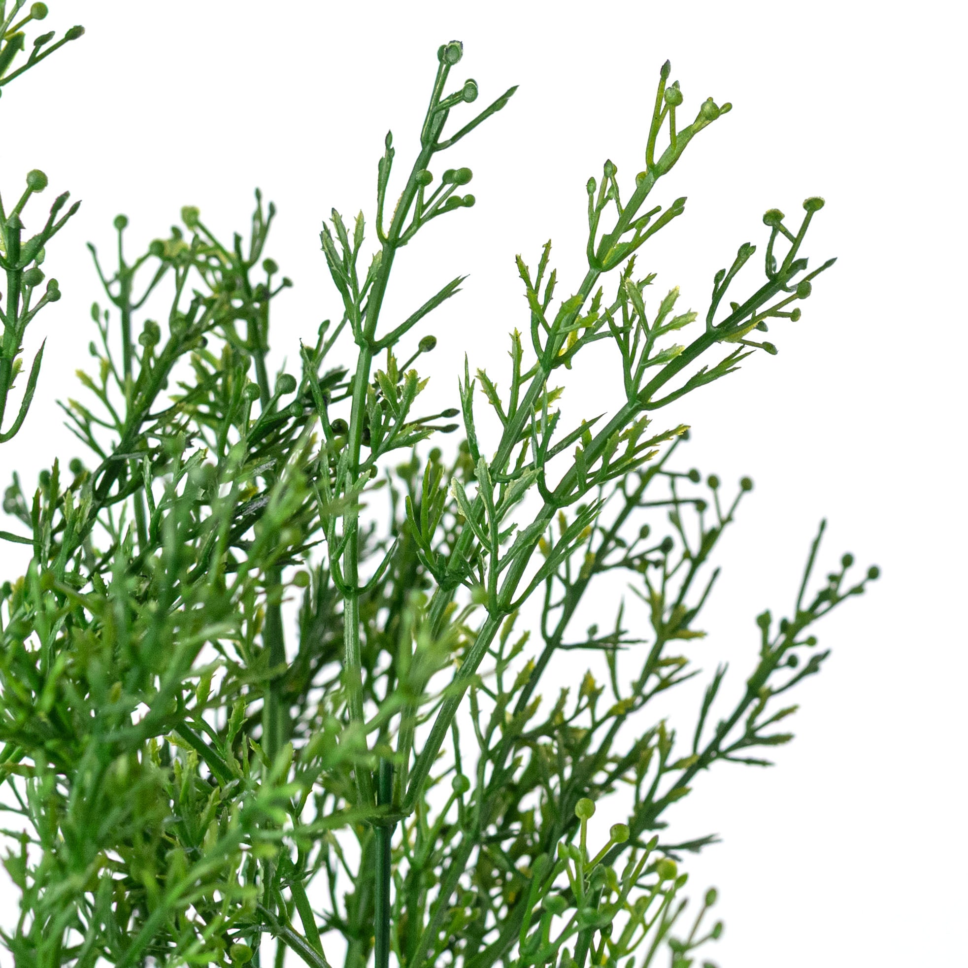 14" Seeded Grass Bush: Green (7 Stem)