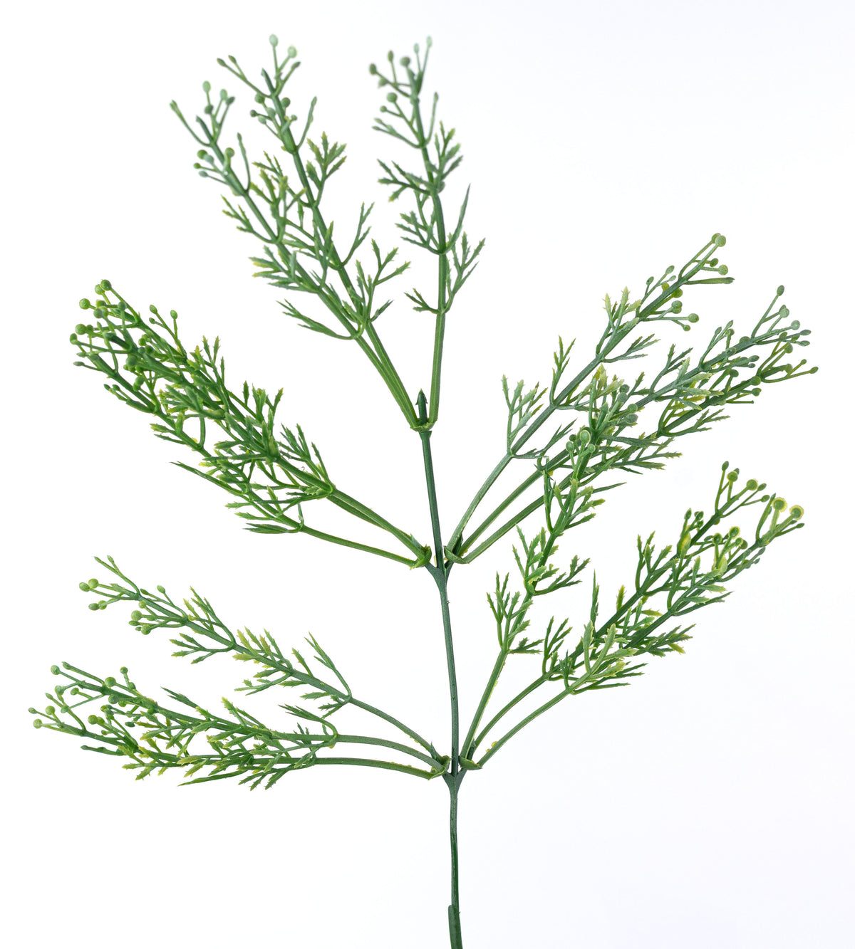 14" Seeded Grass Bush: Dusty Green (7 Stem)