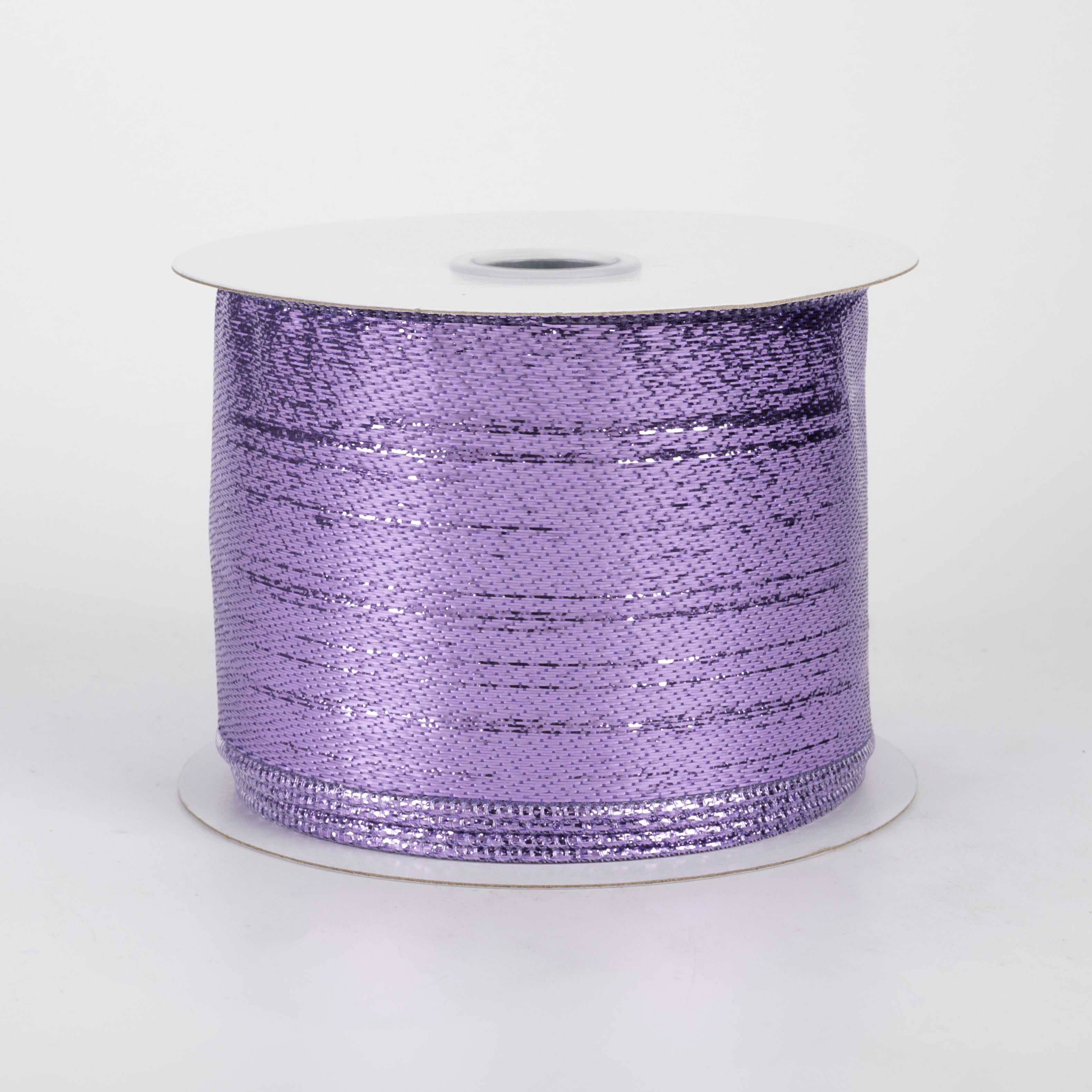 2.5" Metallic Lame Ribbon: Lavender (10 Yards)