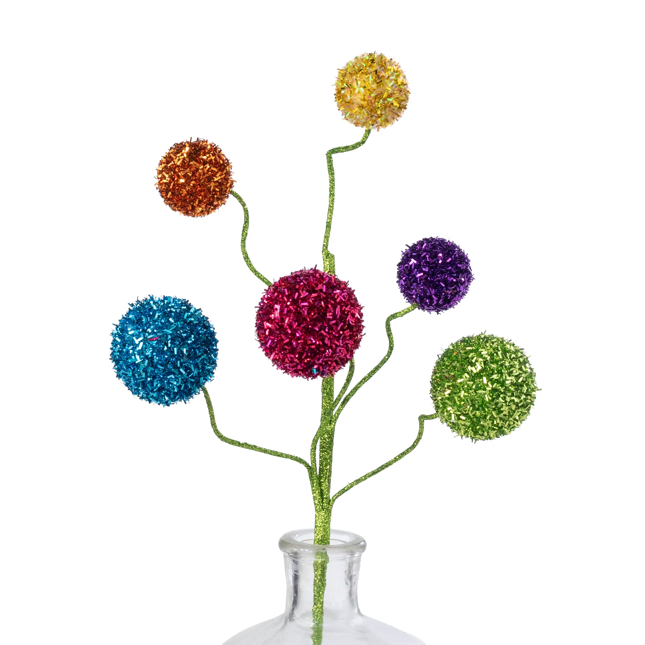20" V-Cut Foil Ball Spray: Fiesta Multicolor