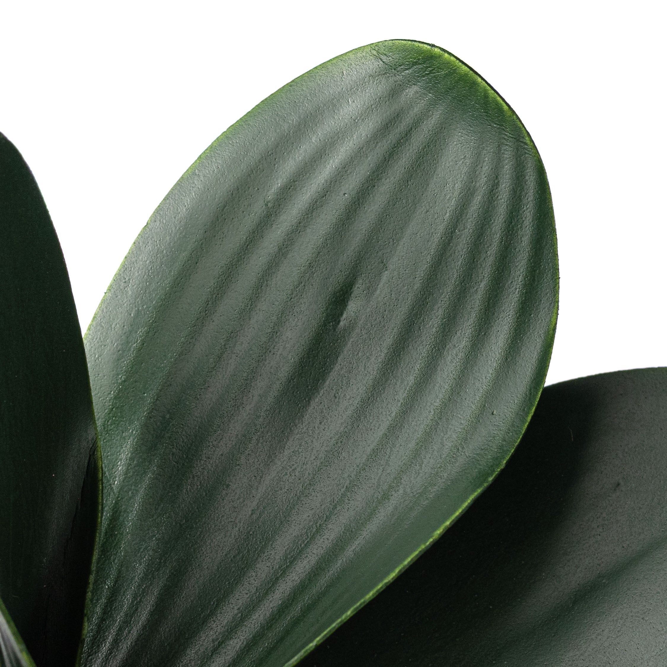 12" Plastic Orchid Leaves Bush
