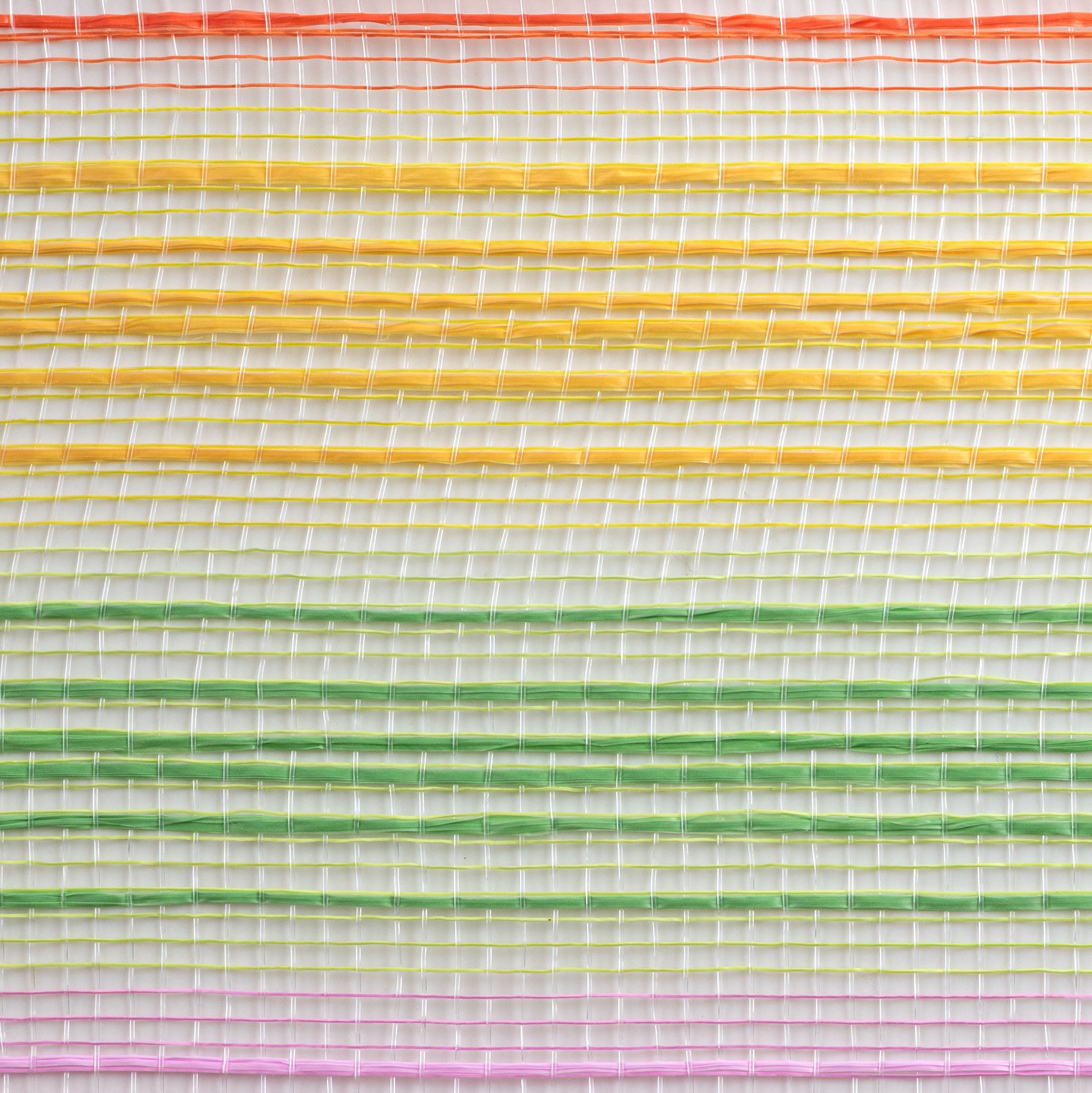 10" Vertical Wide Strip Mesh: Pastel Rainbow Stripes