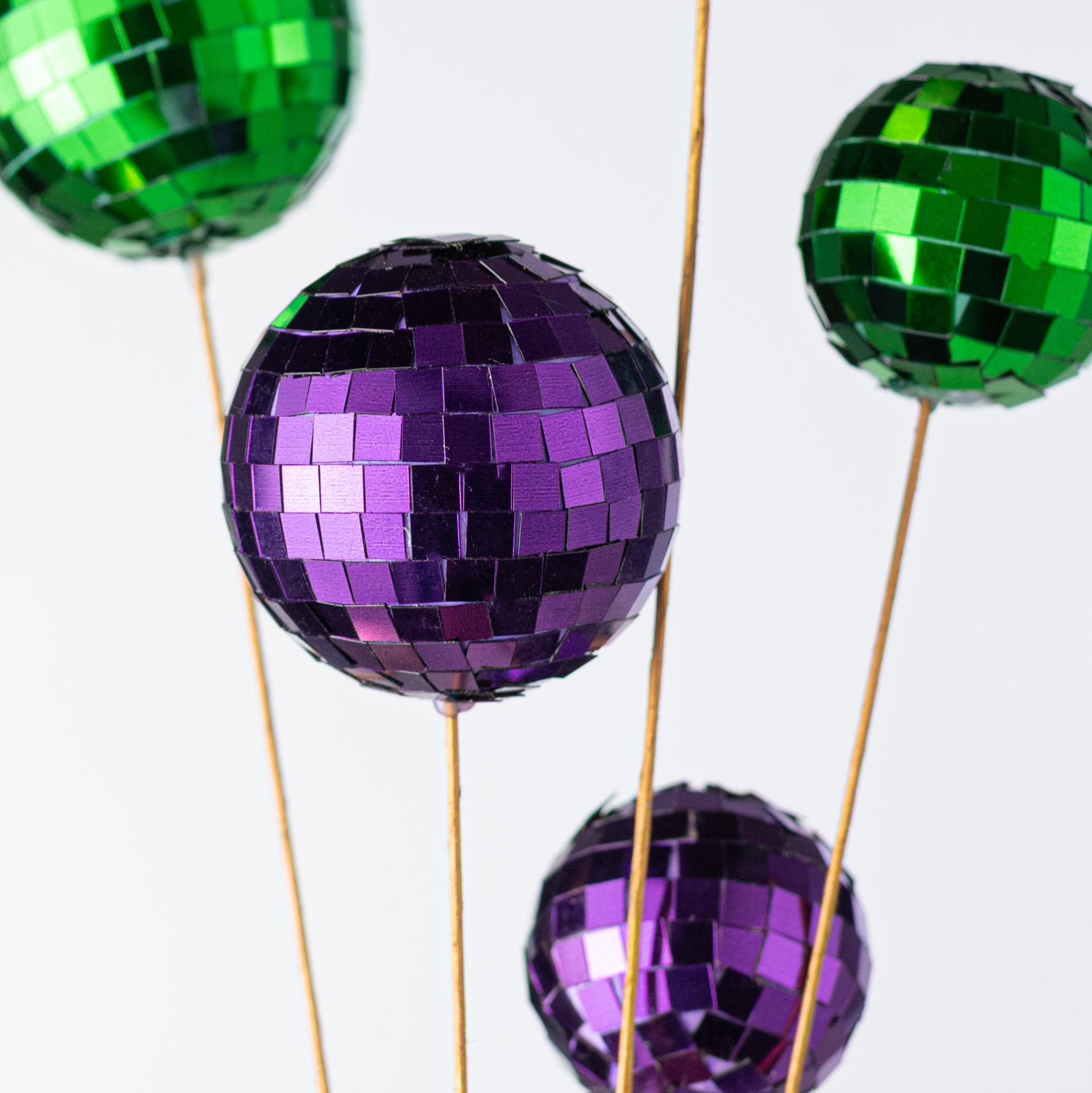 23" Disco Mirror Ball Spray: Mardi Gras