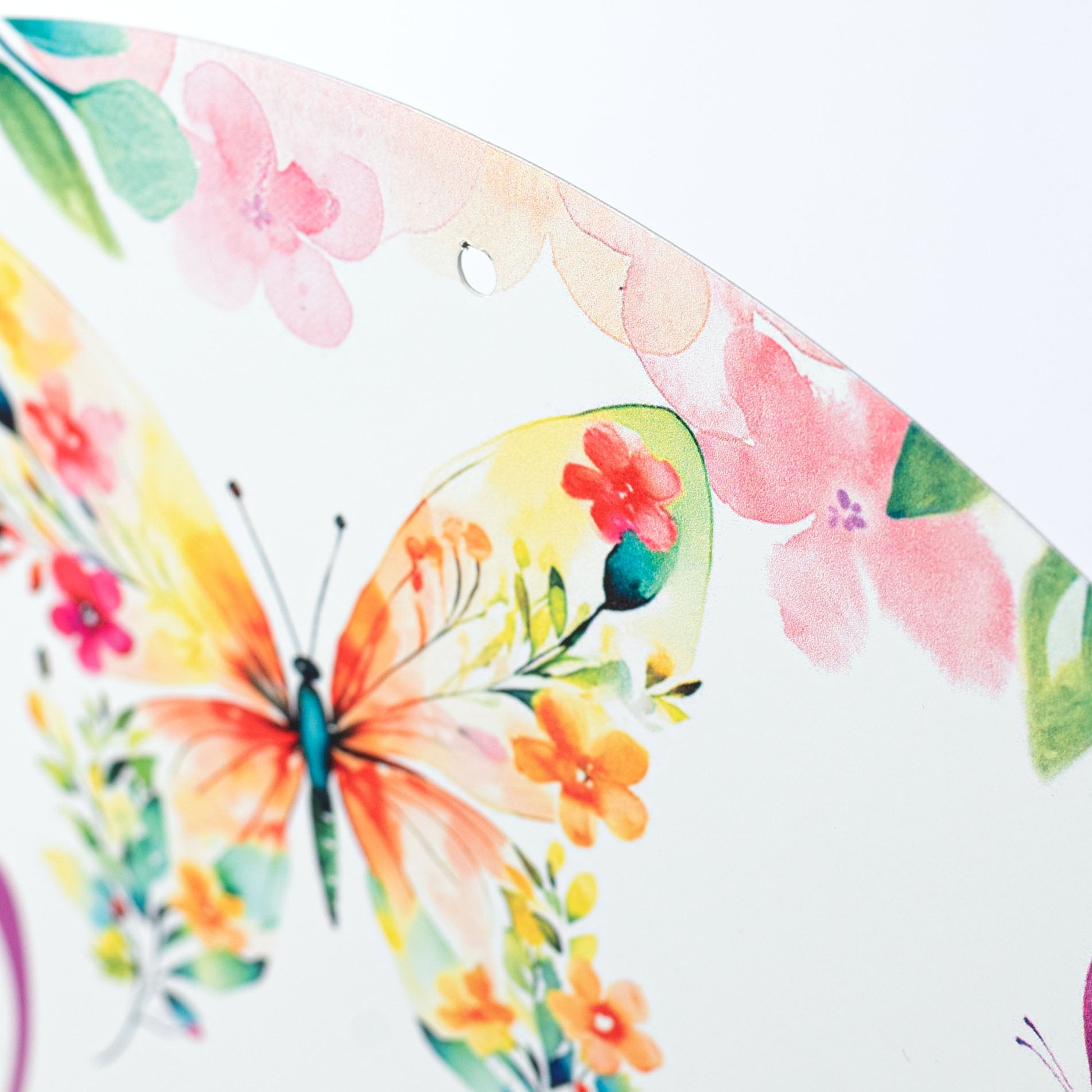 12" Metal Sign: Botanical Butterflies Welcome