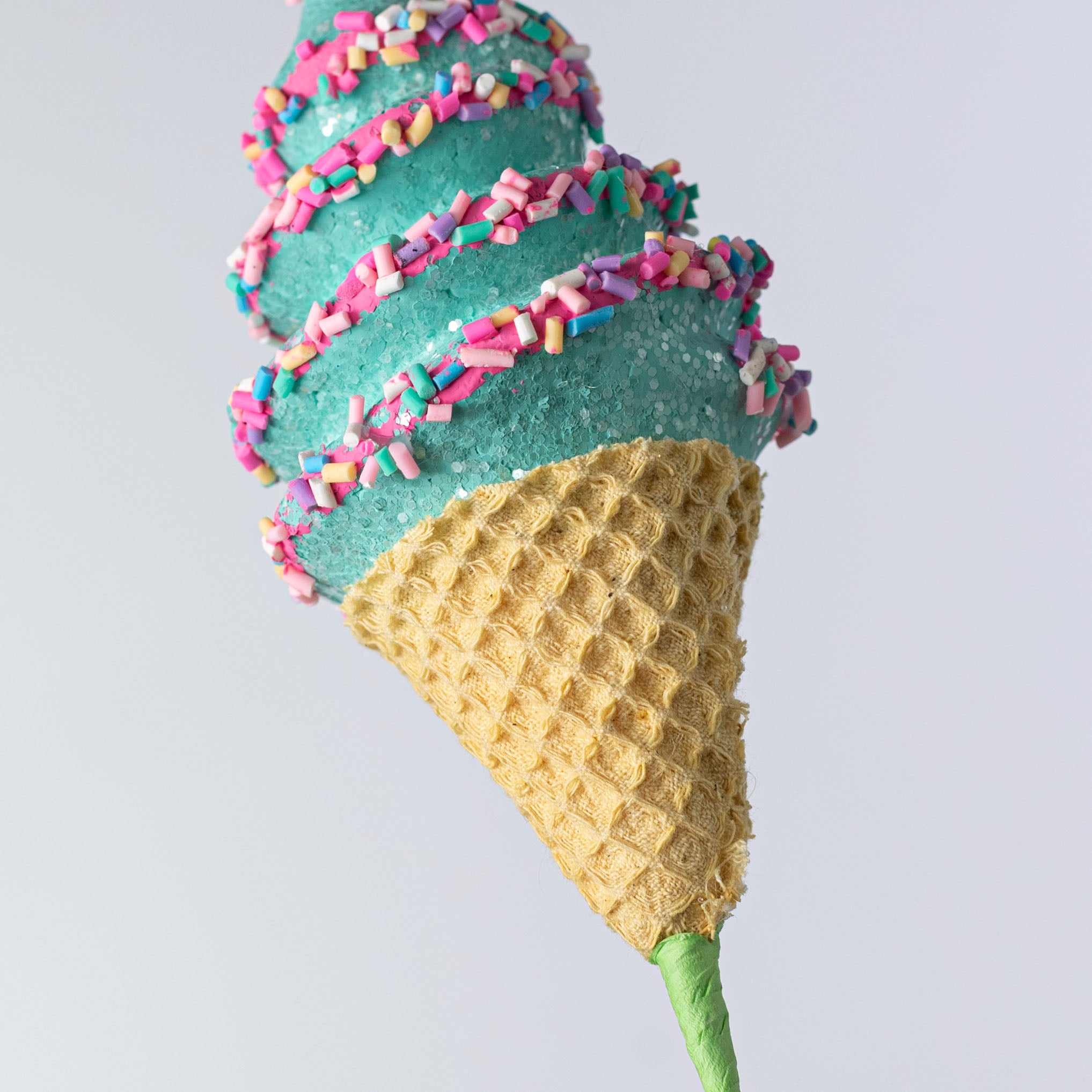 24" Sprinkle Ice Cream Cone Spray: Mint Blue