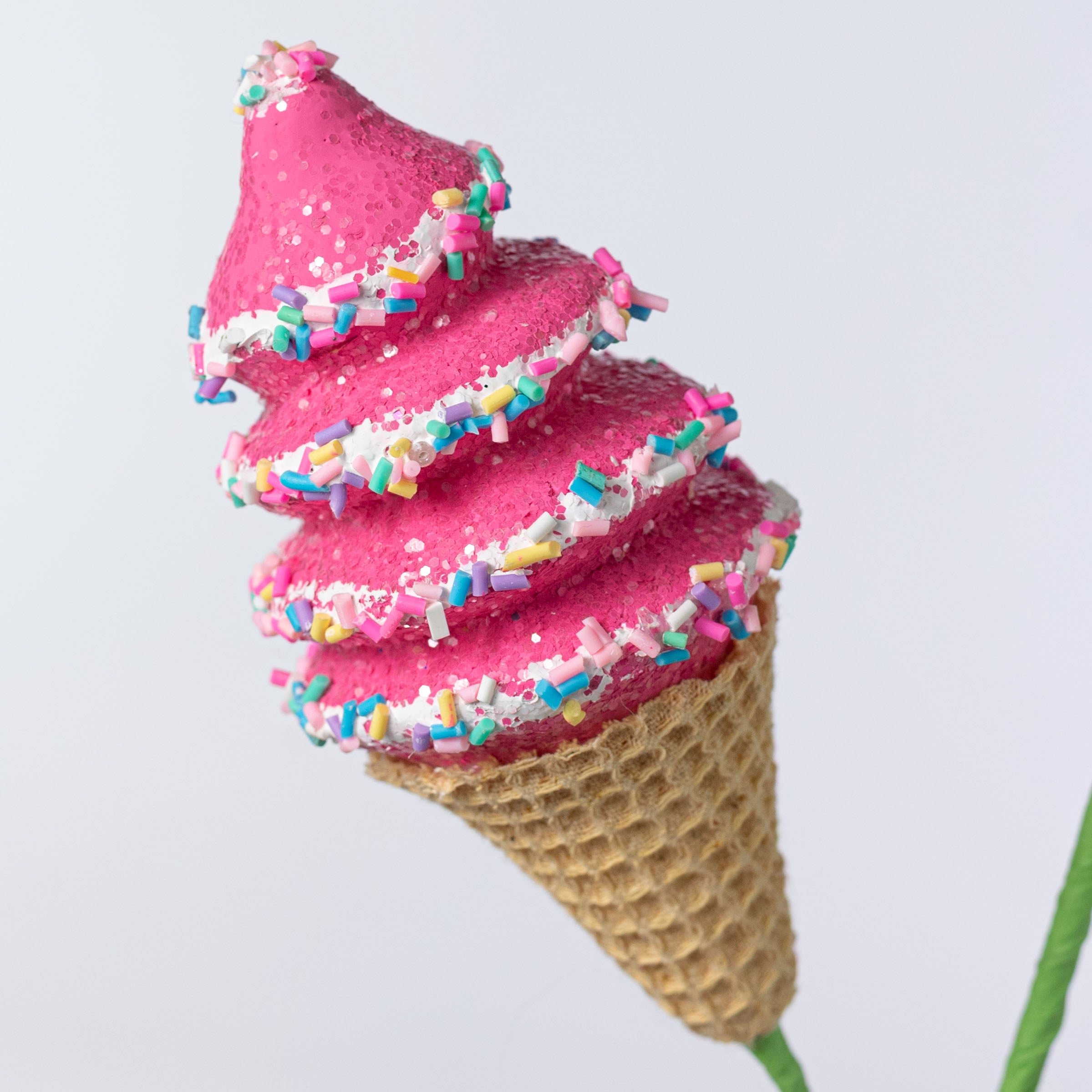 24" Sprinkle Ice Cream Cone Spray: Hot Pink