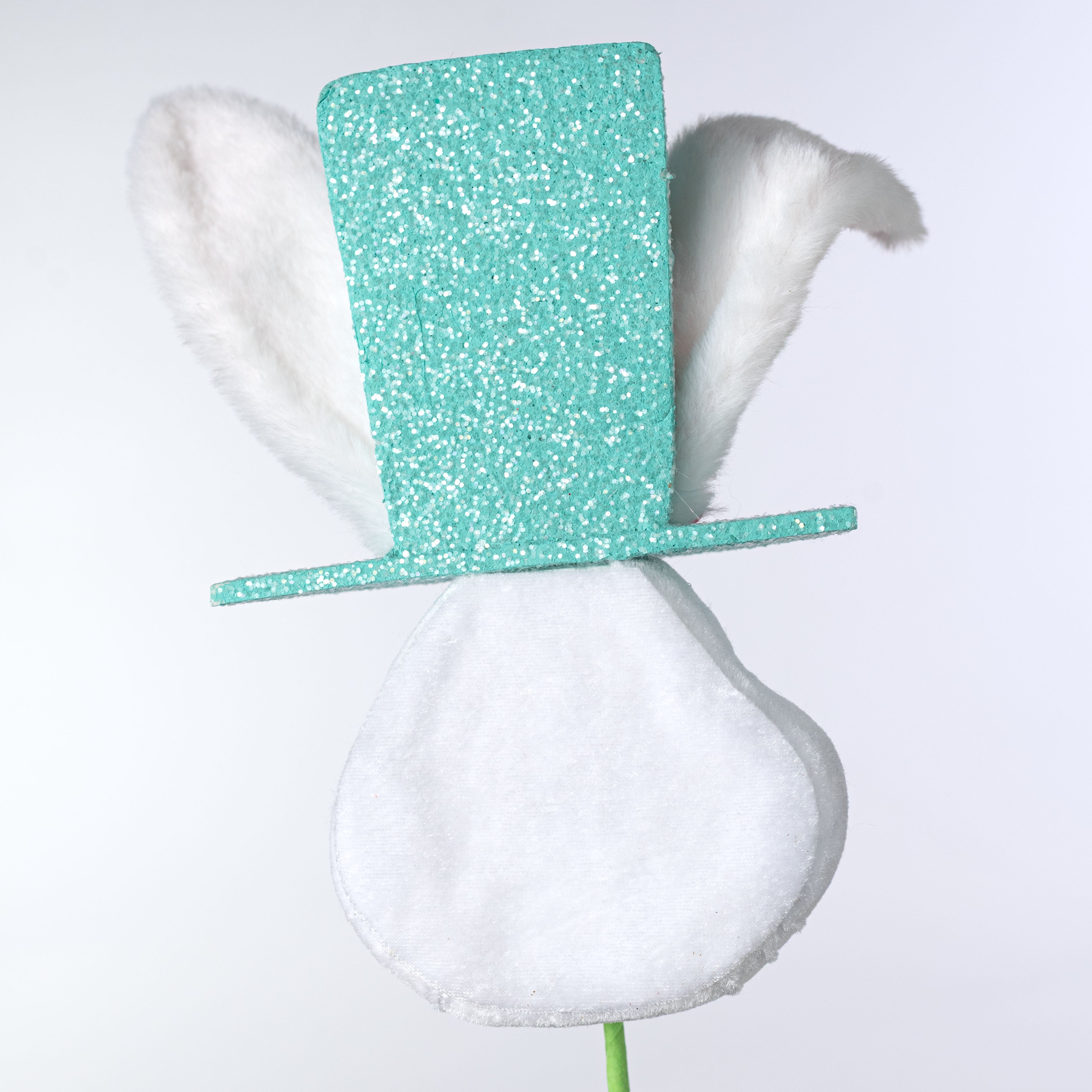 21" Bunny Head Top Hat Pick: Mint Blue & Pink