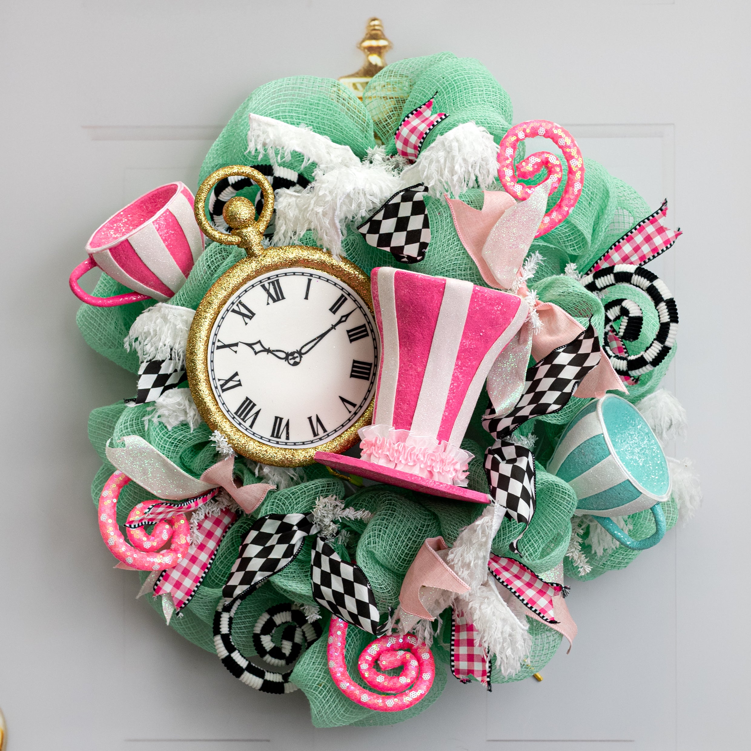 24" Stopwatch Clock Pick: Gold Glitter