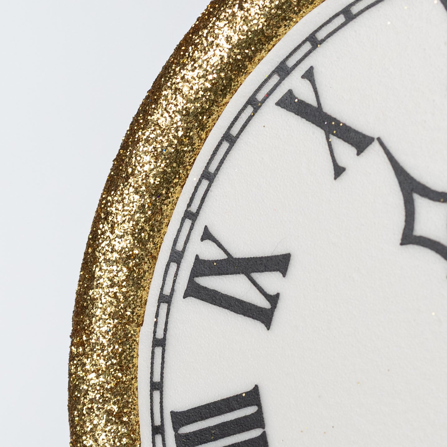 24" Stopwatch Clock Pick: Gold Glitter