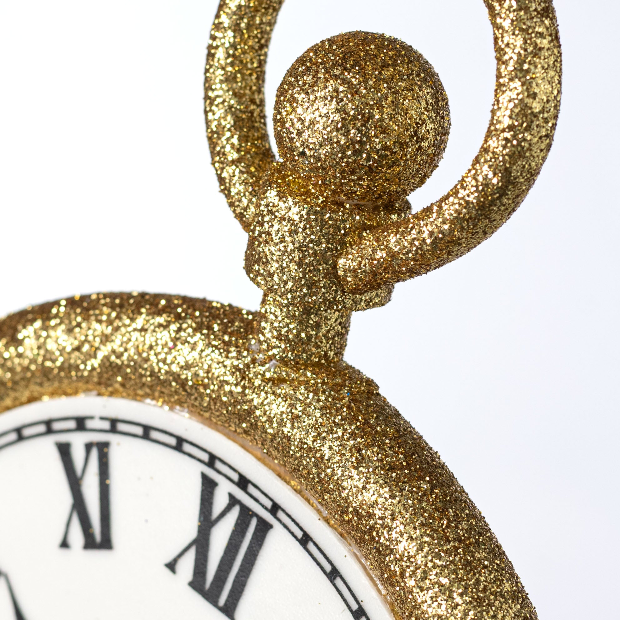 24" Stopwatch Clock Pick: Gold Glitter
