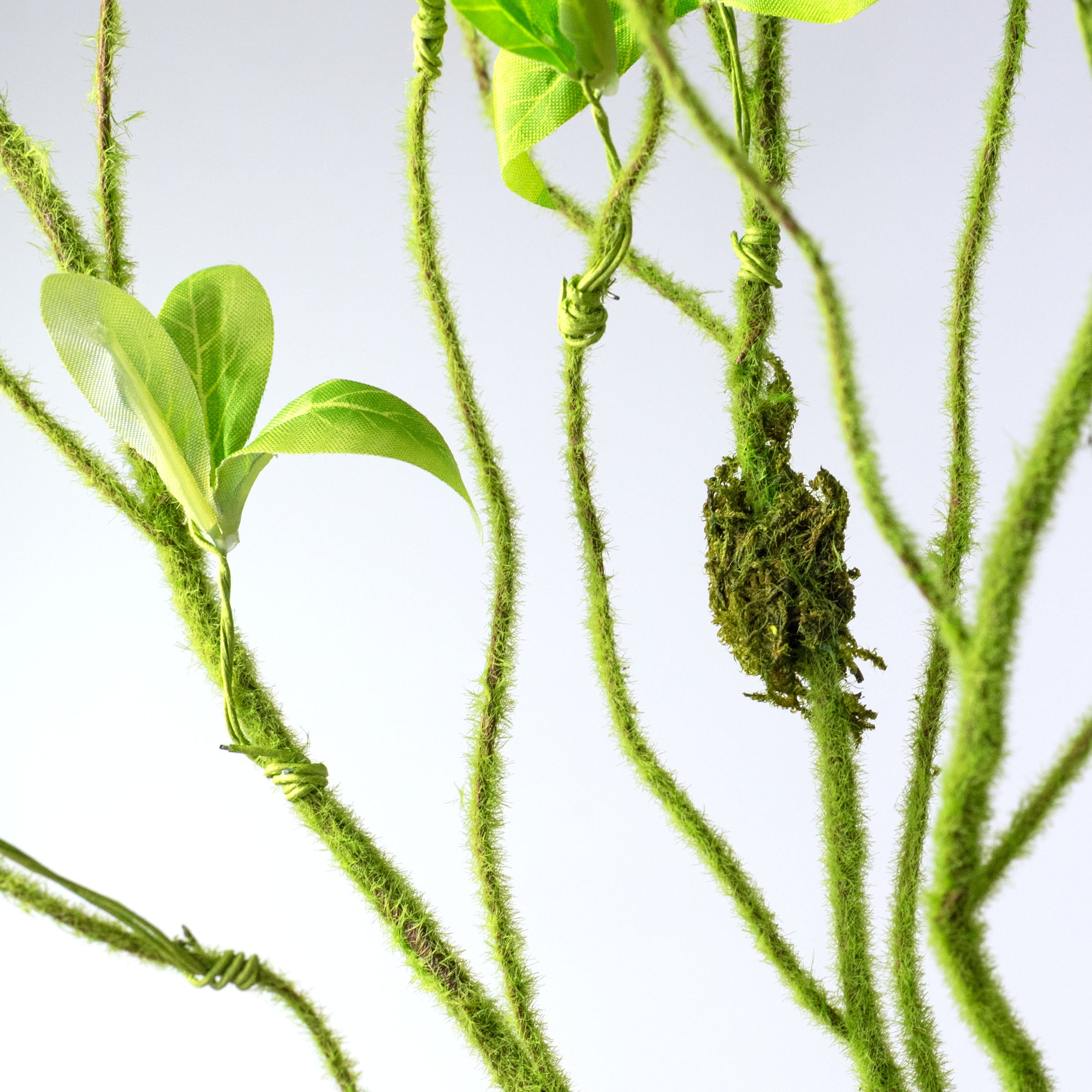 24" Mossy Twig & Sprout Bush