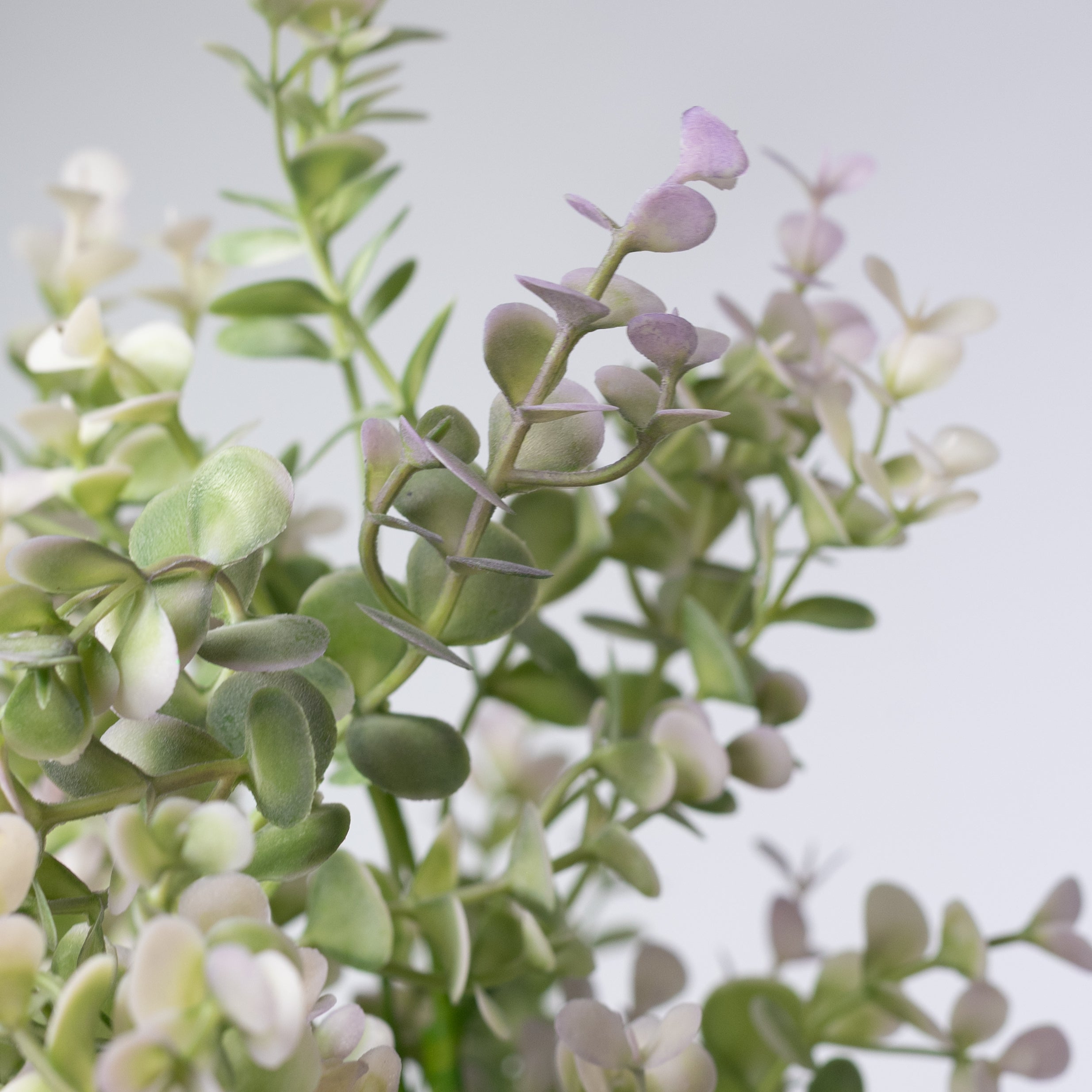 17" Plastic Eucalyptus Bush: Lavender