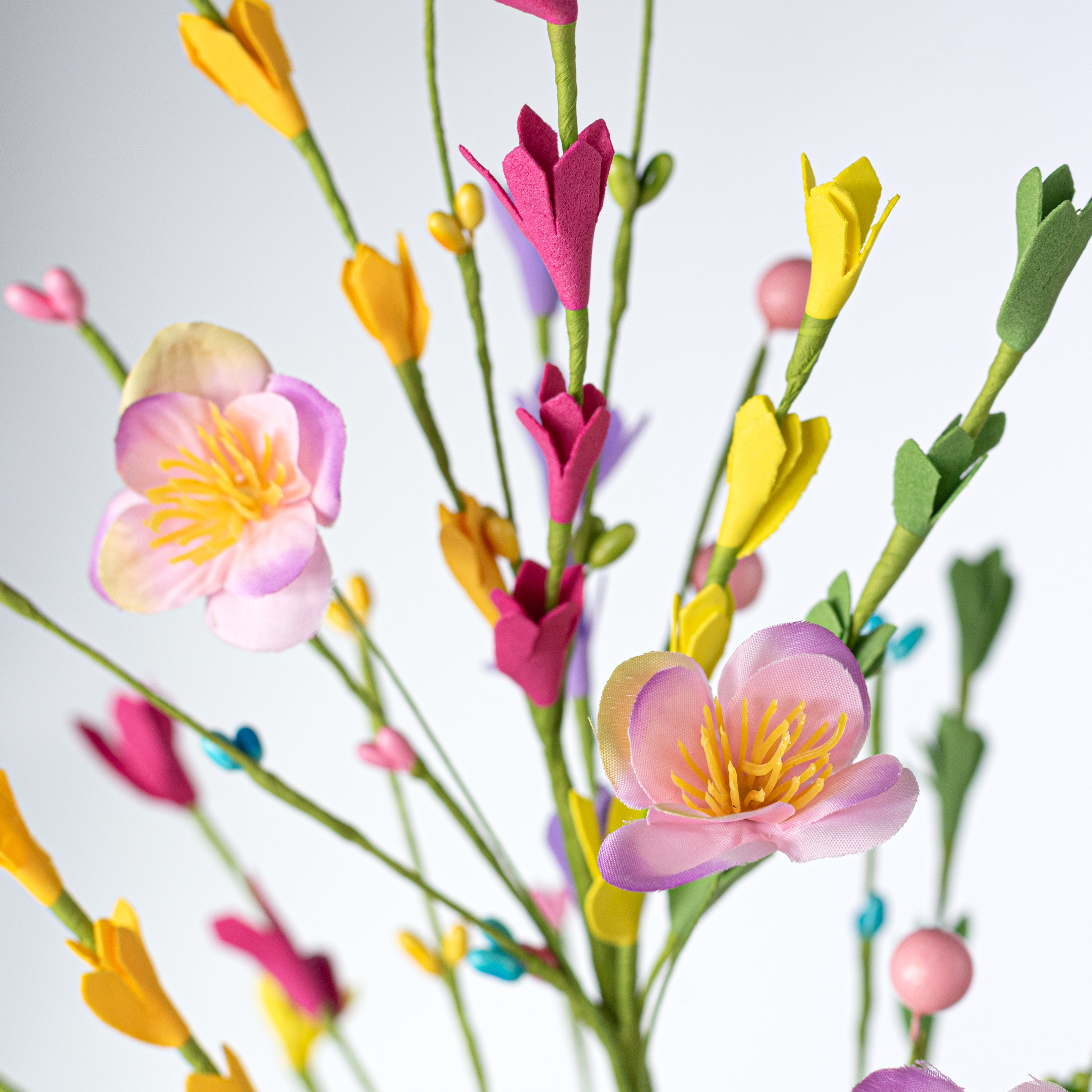 26" Mixed Wildflower Filler Spray: Bright Spring