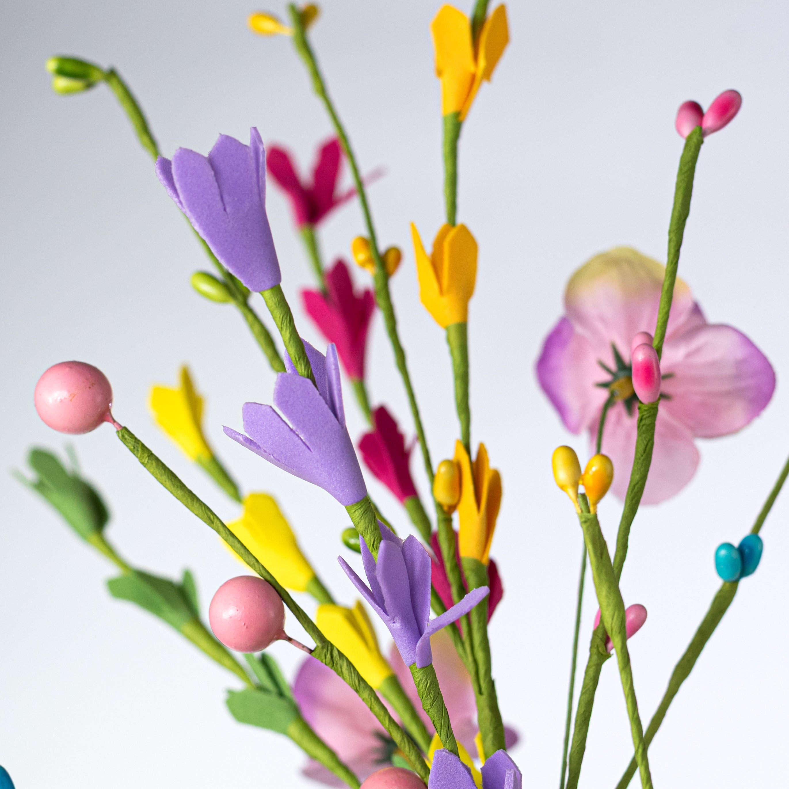 26" Mixed Wildflower Filler Spray: Bright Spring