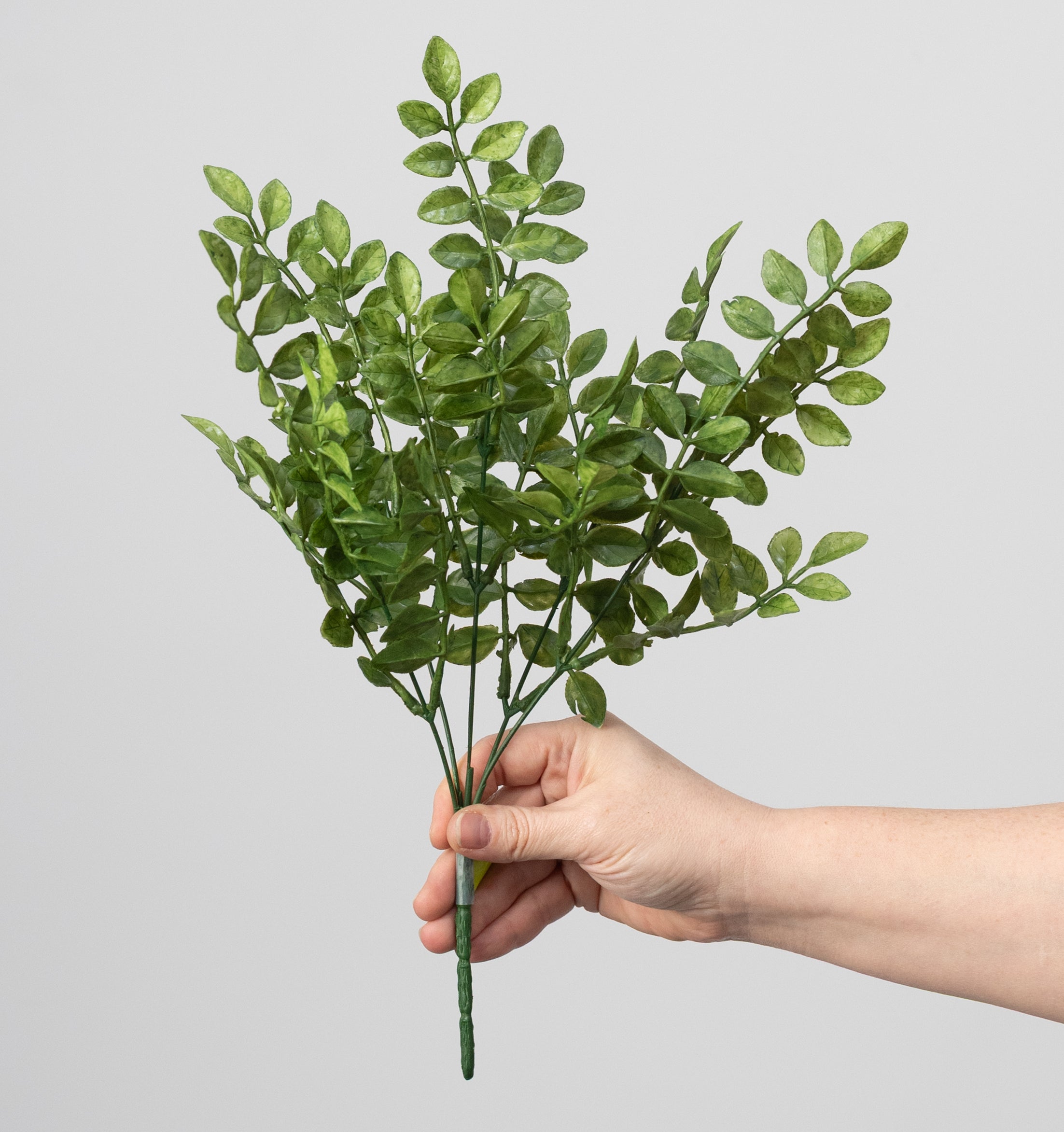 15" Plastic Wisteria Leaves Bush (5 Stem)