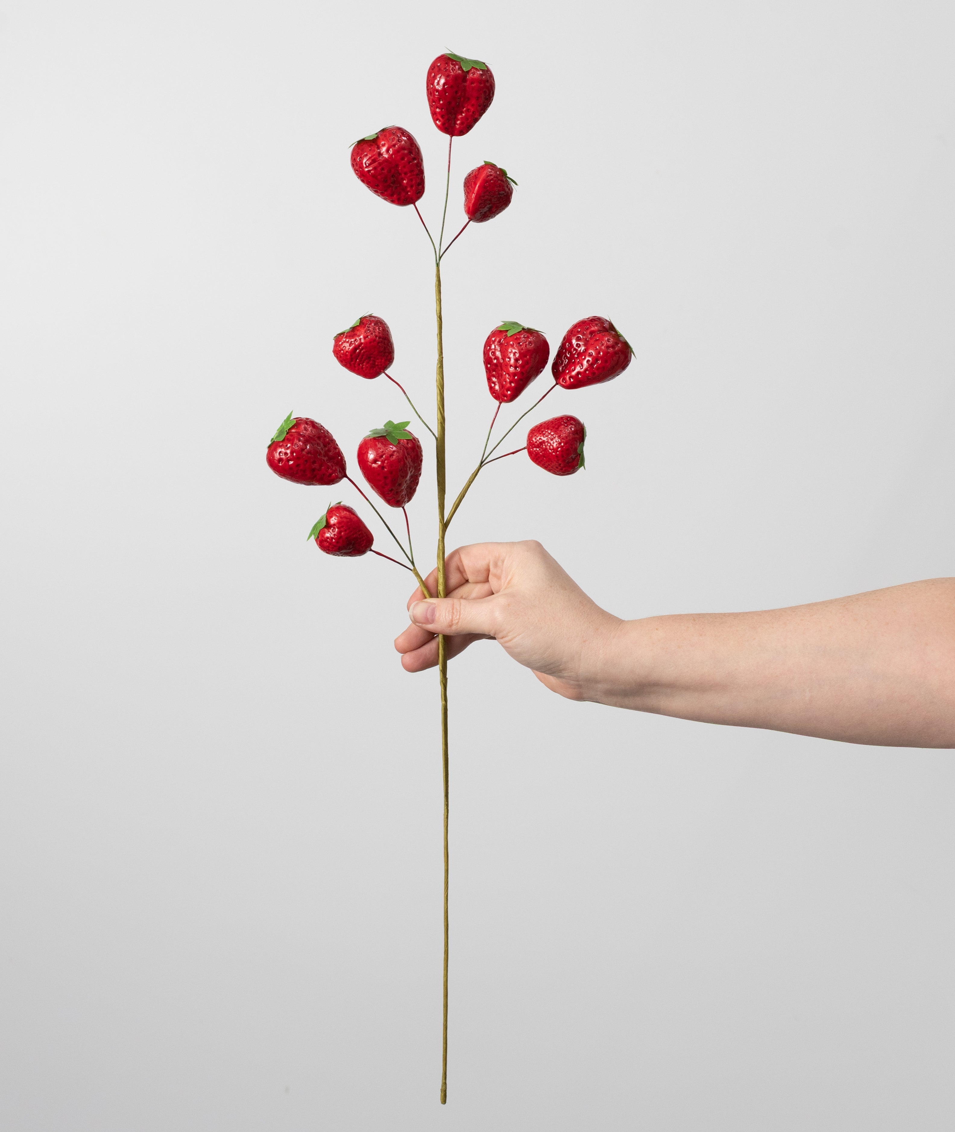 24" Artificial Strawberry Spray