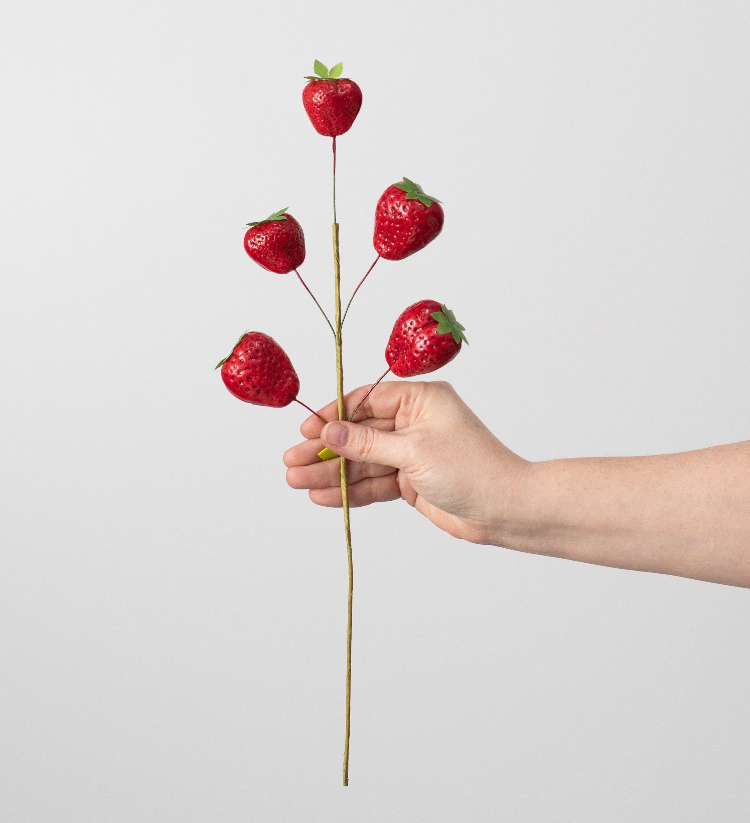 16" Artificial Strawberry Spray