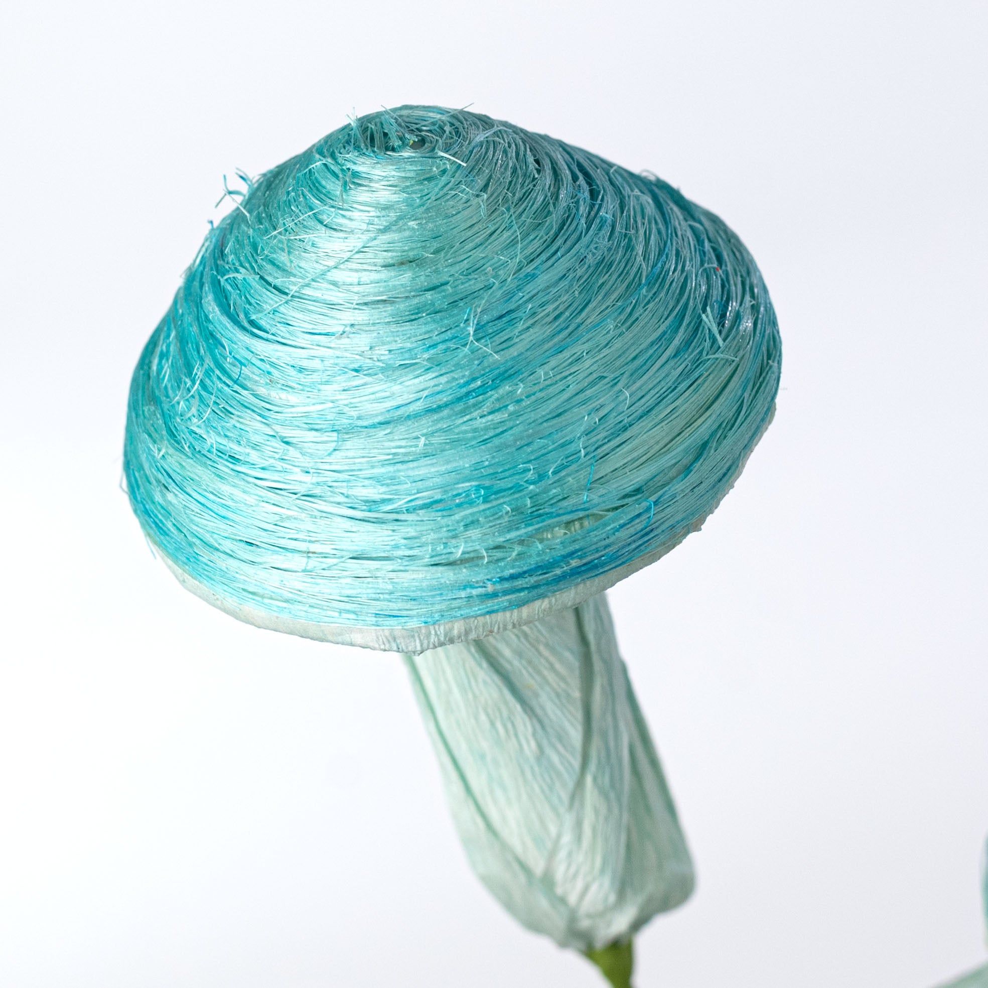 14" Sisal Mushrooms Pick: Blue