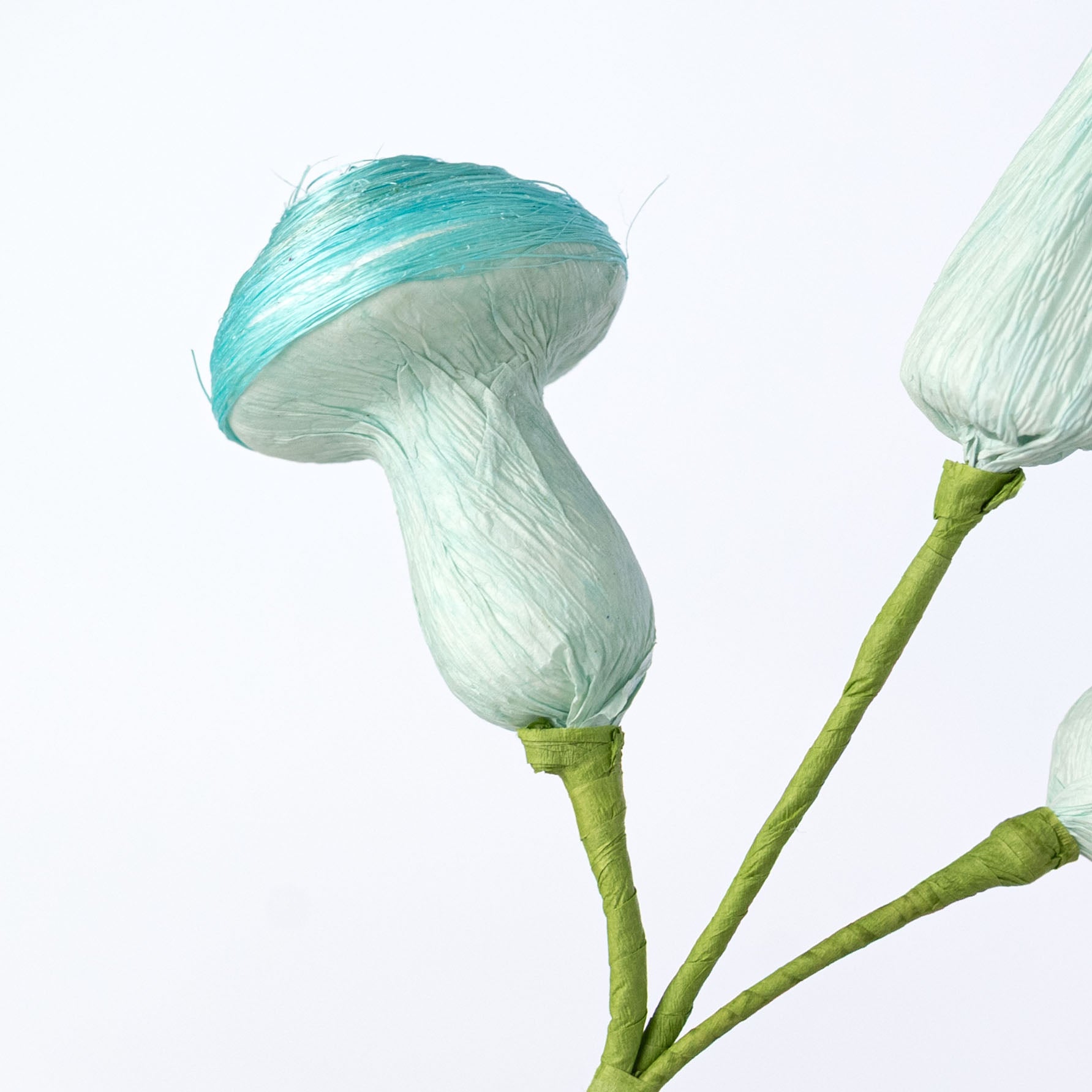 14" Sisal Mushrooms Pick: Blue