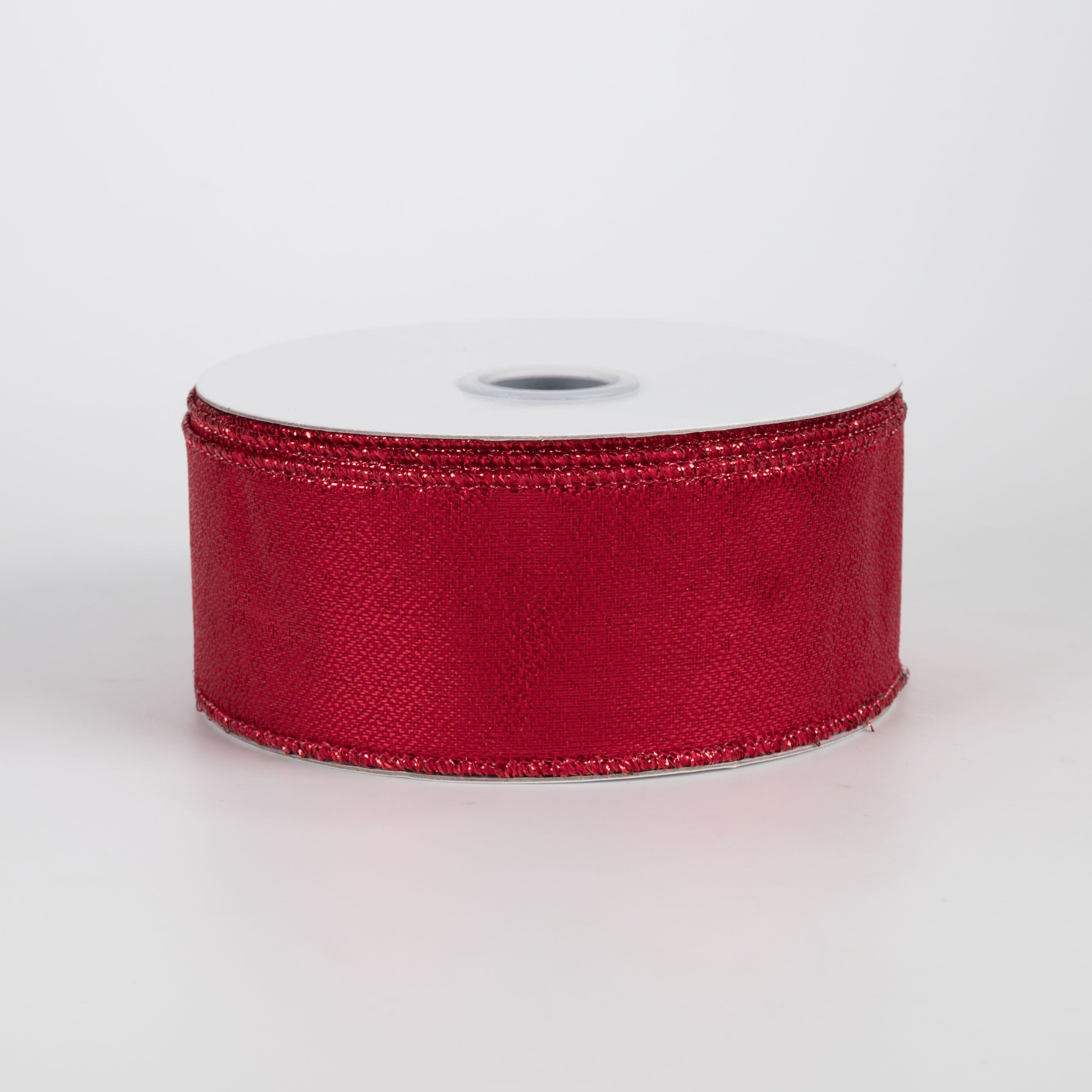 1.5" Metallic Satin Ribbon: Red (10 Yards)