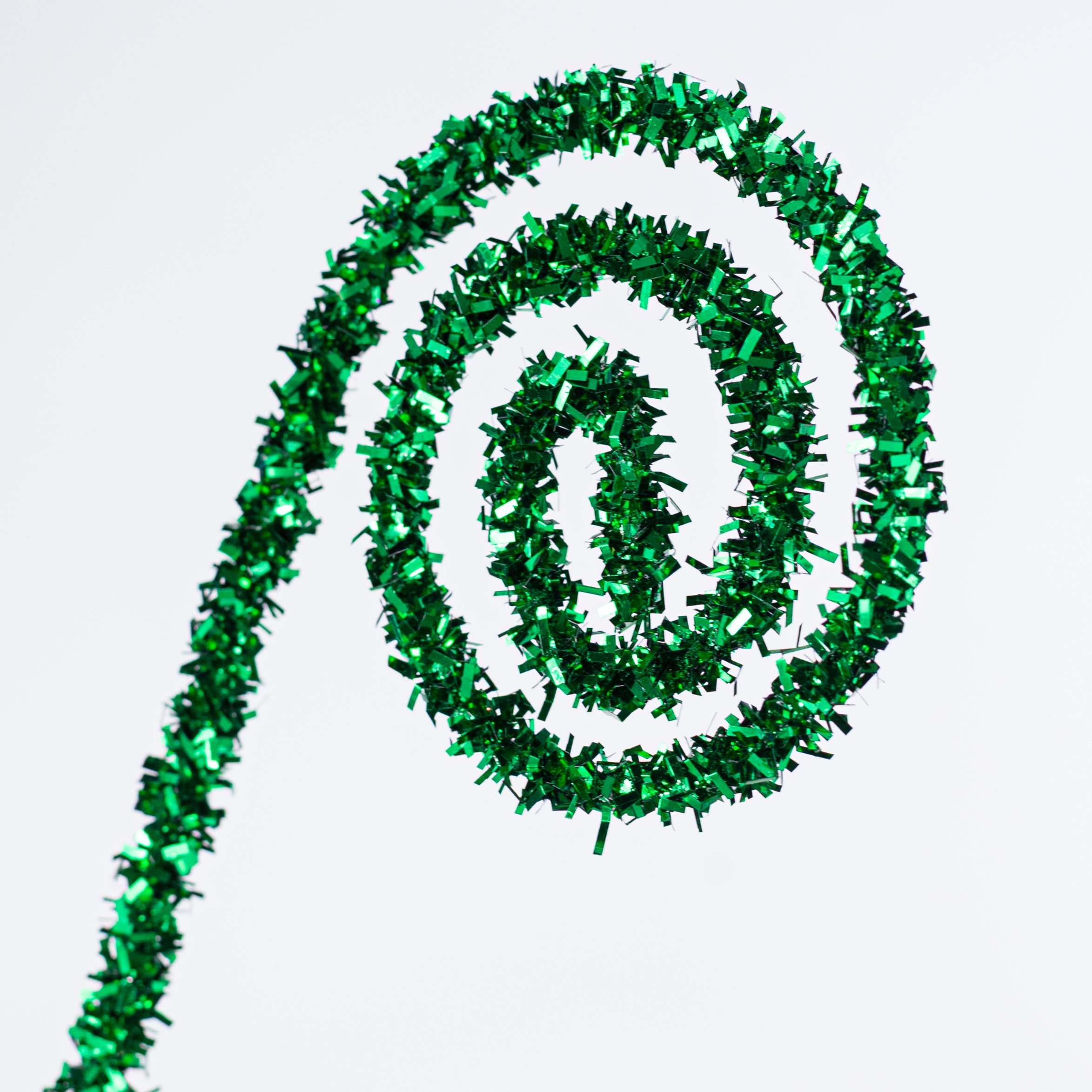 28" Foil Tinsel Curls Spray: Mardi Gras