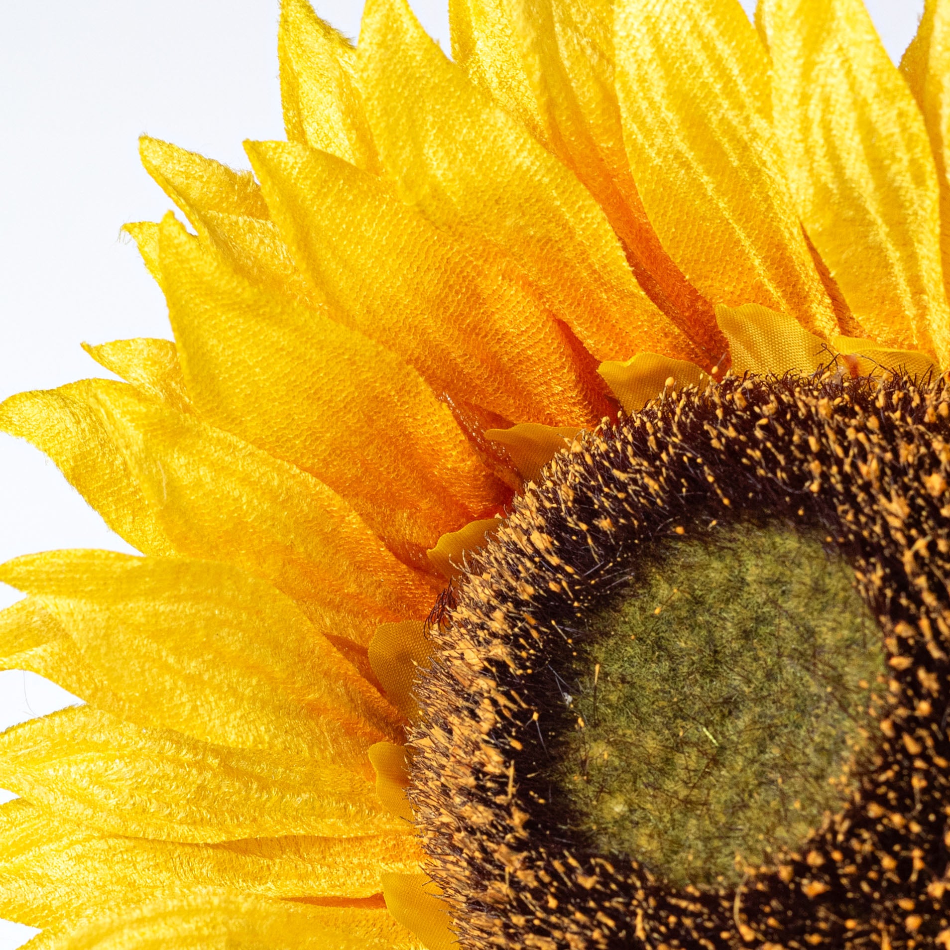 8" x 29" Velvet Sunflower Stem: Yellow