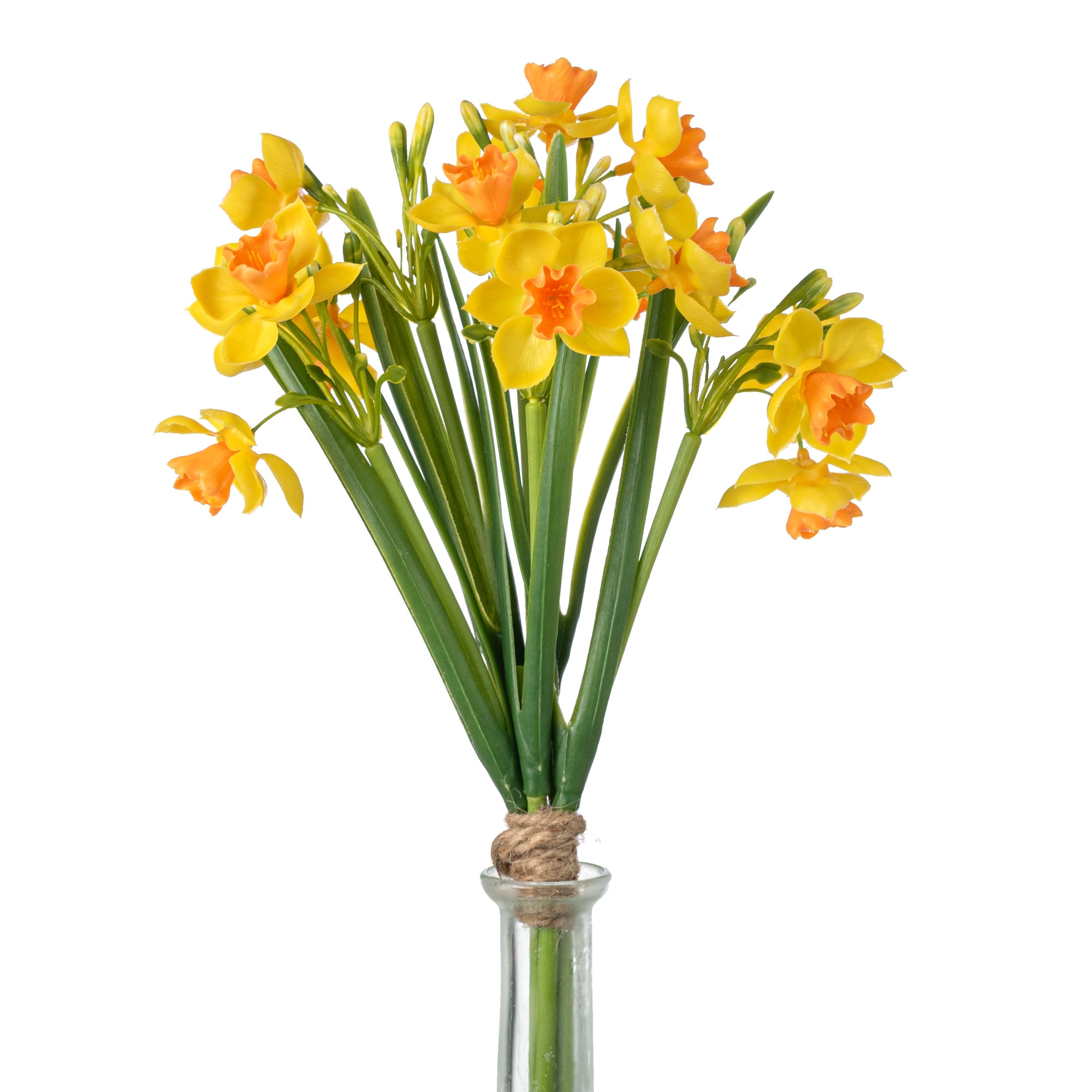14" Artificial Daffodil Bundle: Yellow & Orange