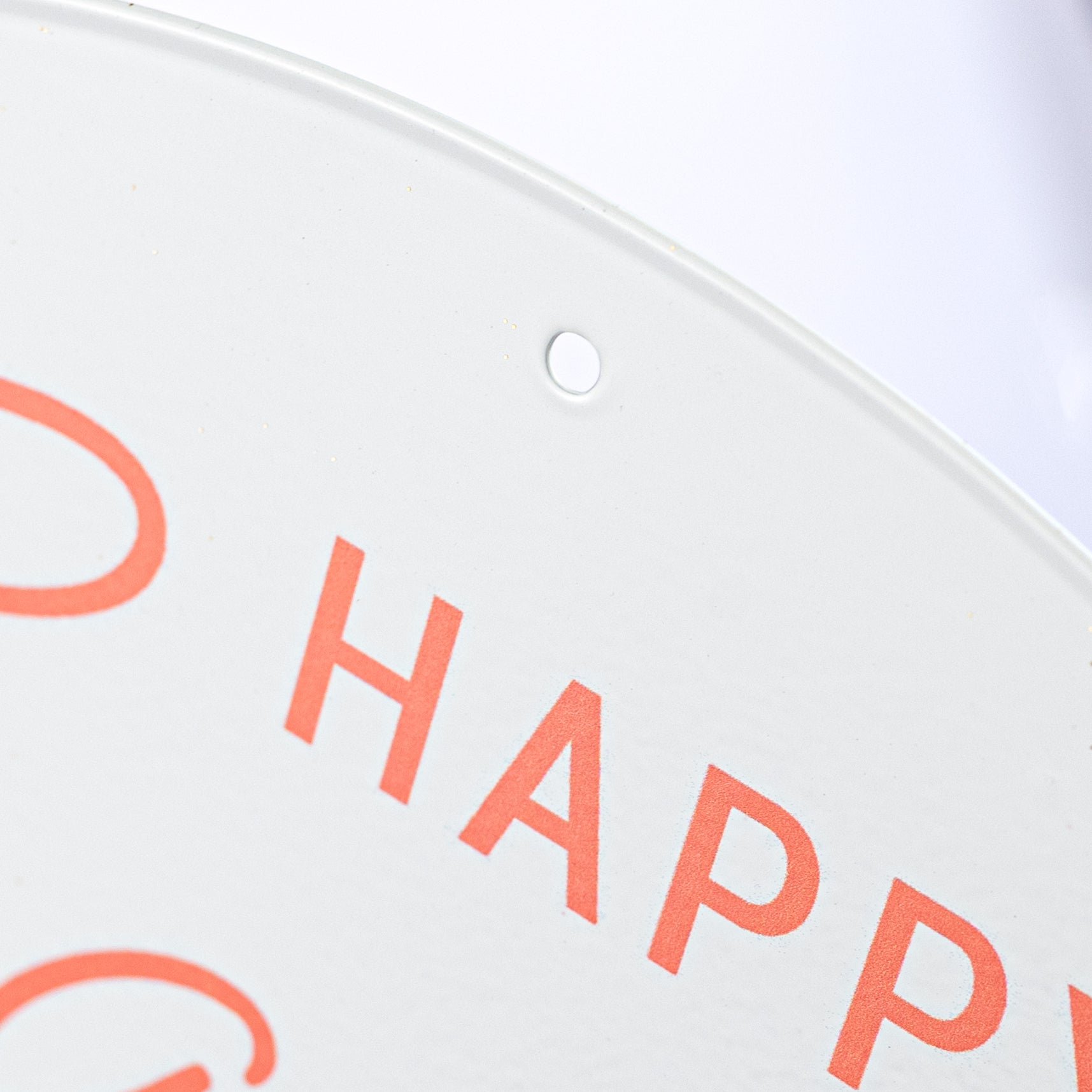 12" Round Metal Sign: Happy Easter Bunny, Lamb & Chick