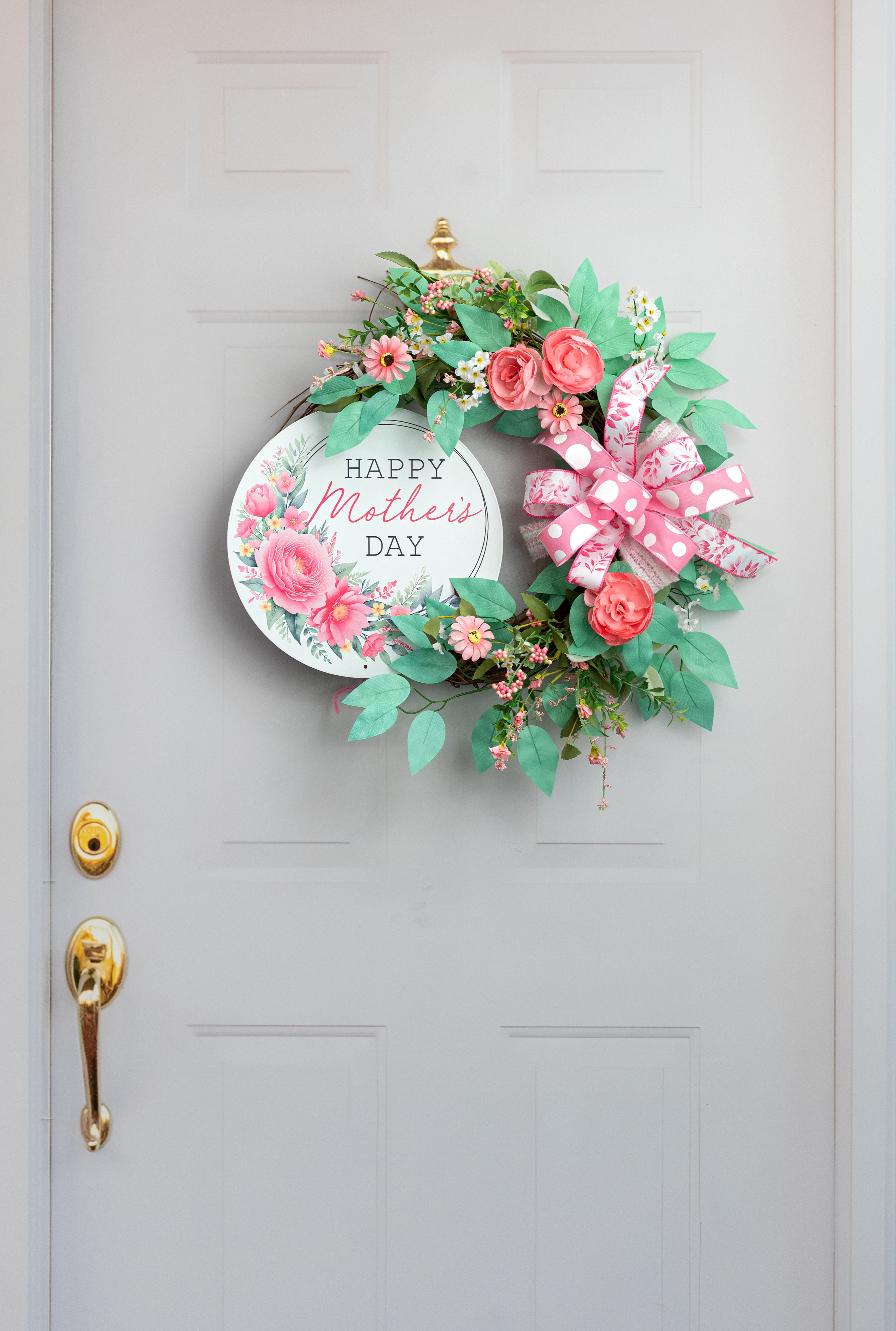 12" Metal Sign: Happy Mother's Day Florals