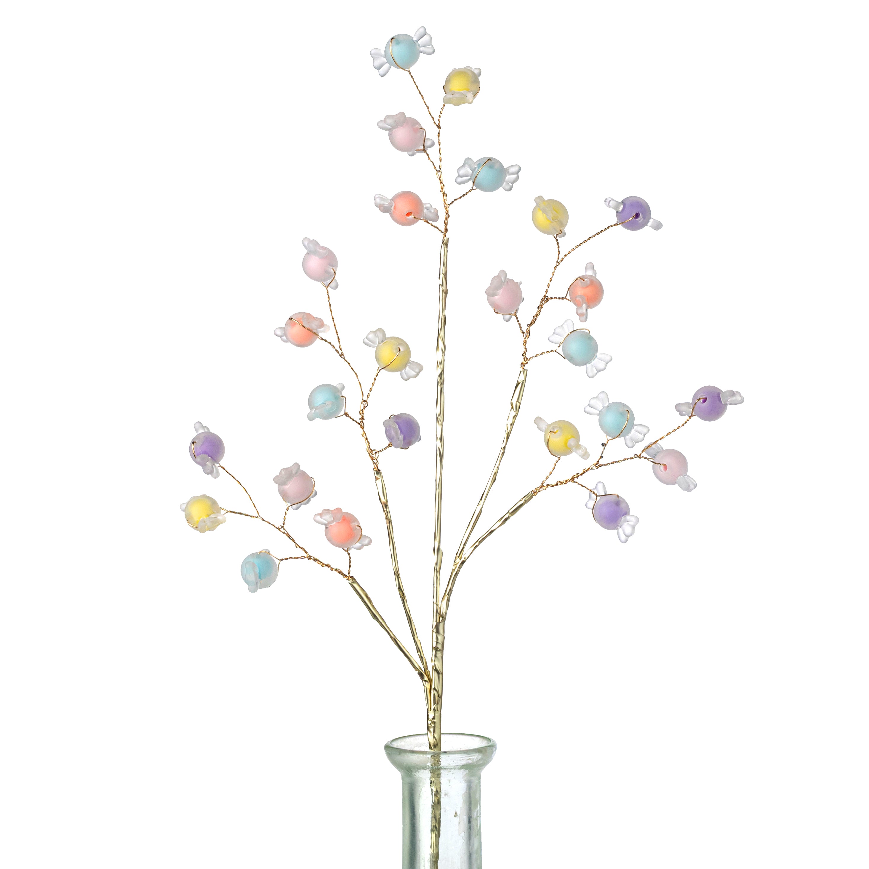 14" Acrylic Wrapped Candies Spray: Pastels