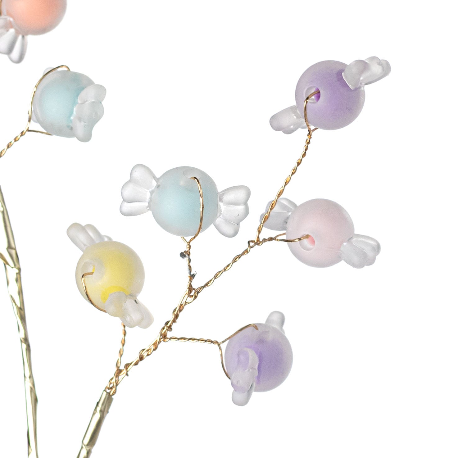 14" Acrylic Wrapped Candies Spray: Pastels