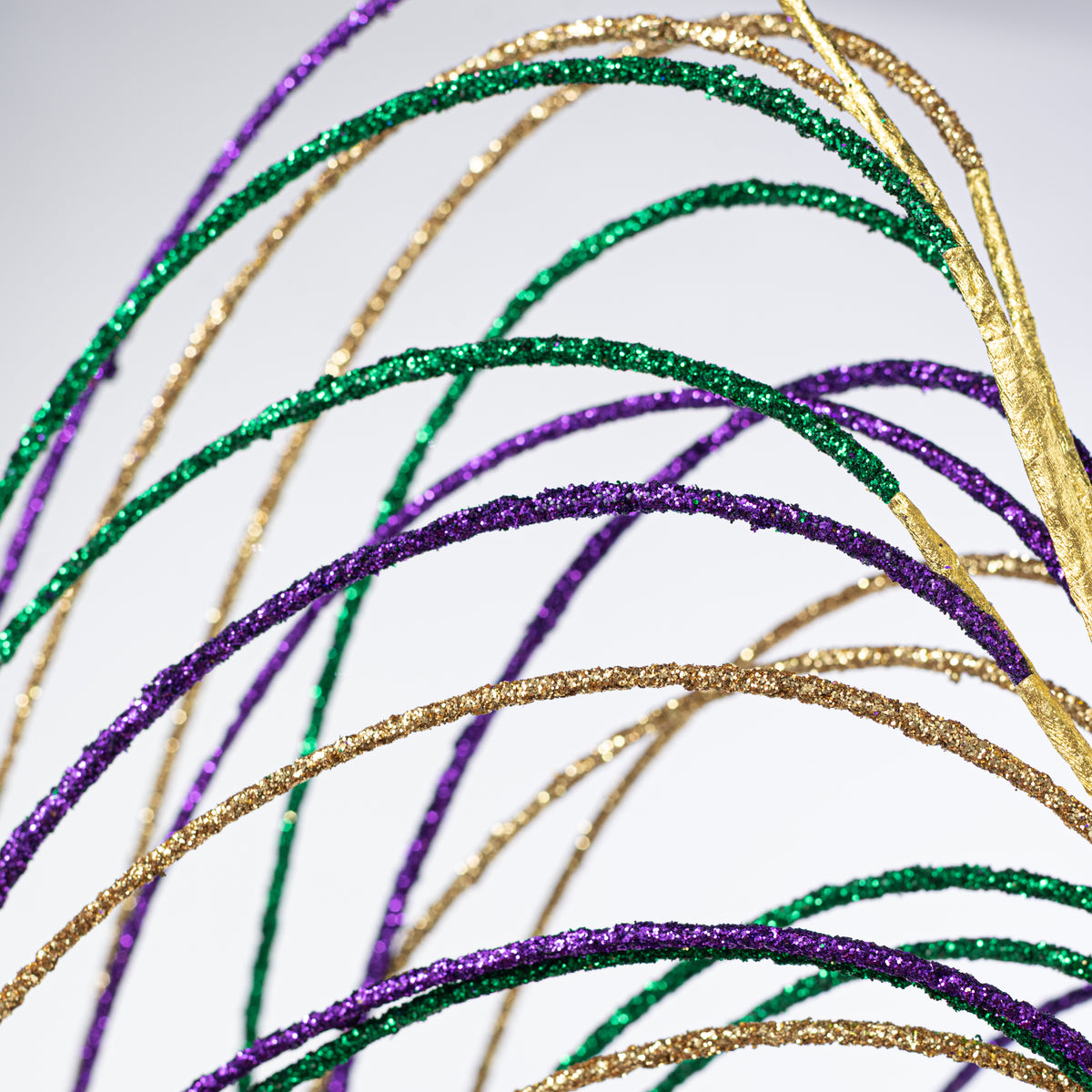 46" Hanging Glitter Bead Spray: Mardi Gras