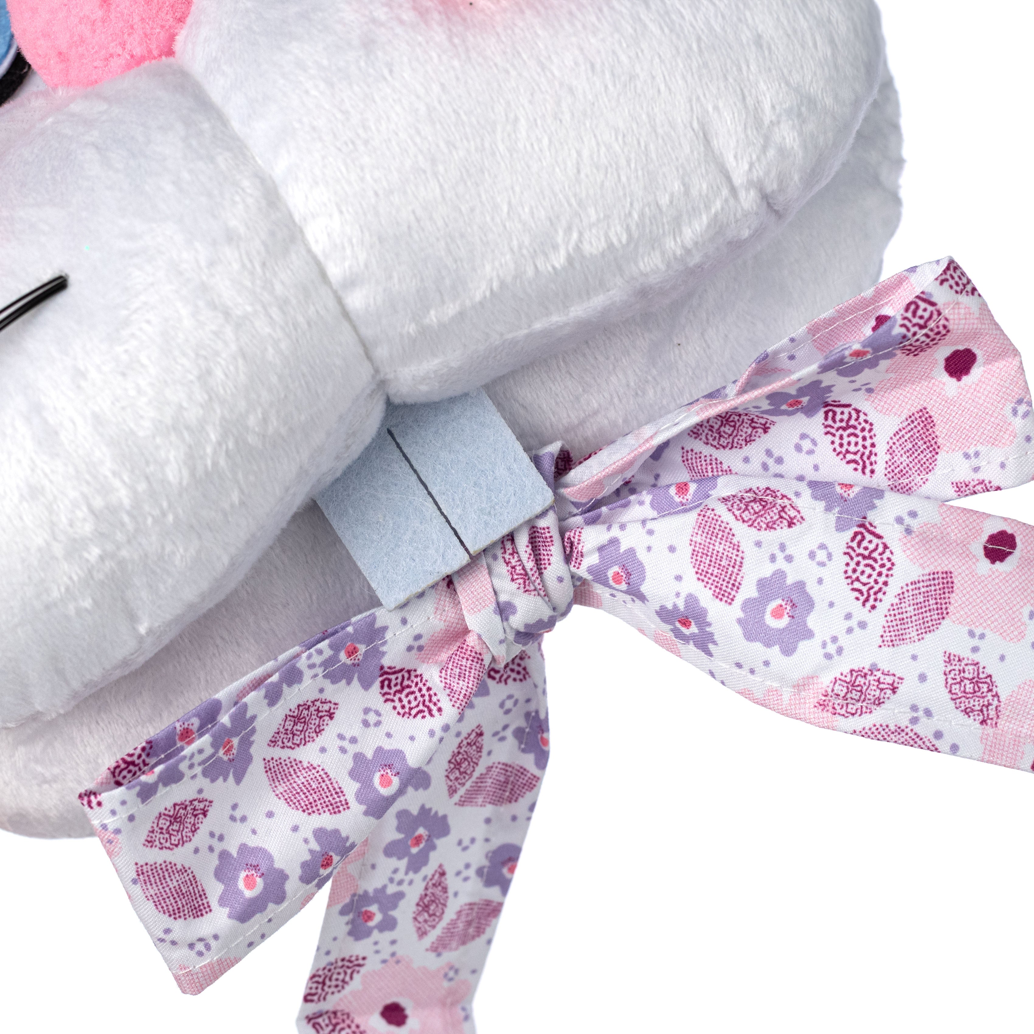 Plush Bunny with Hat & Paws Wreath Decor Kit: Lavender & Pink (3 Pieces)