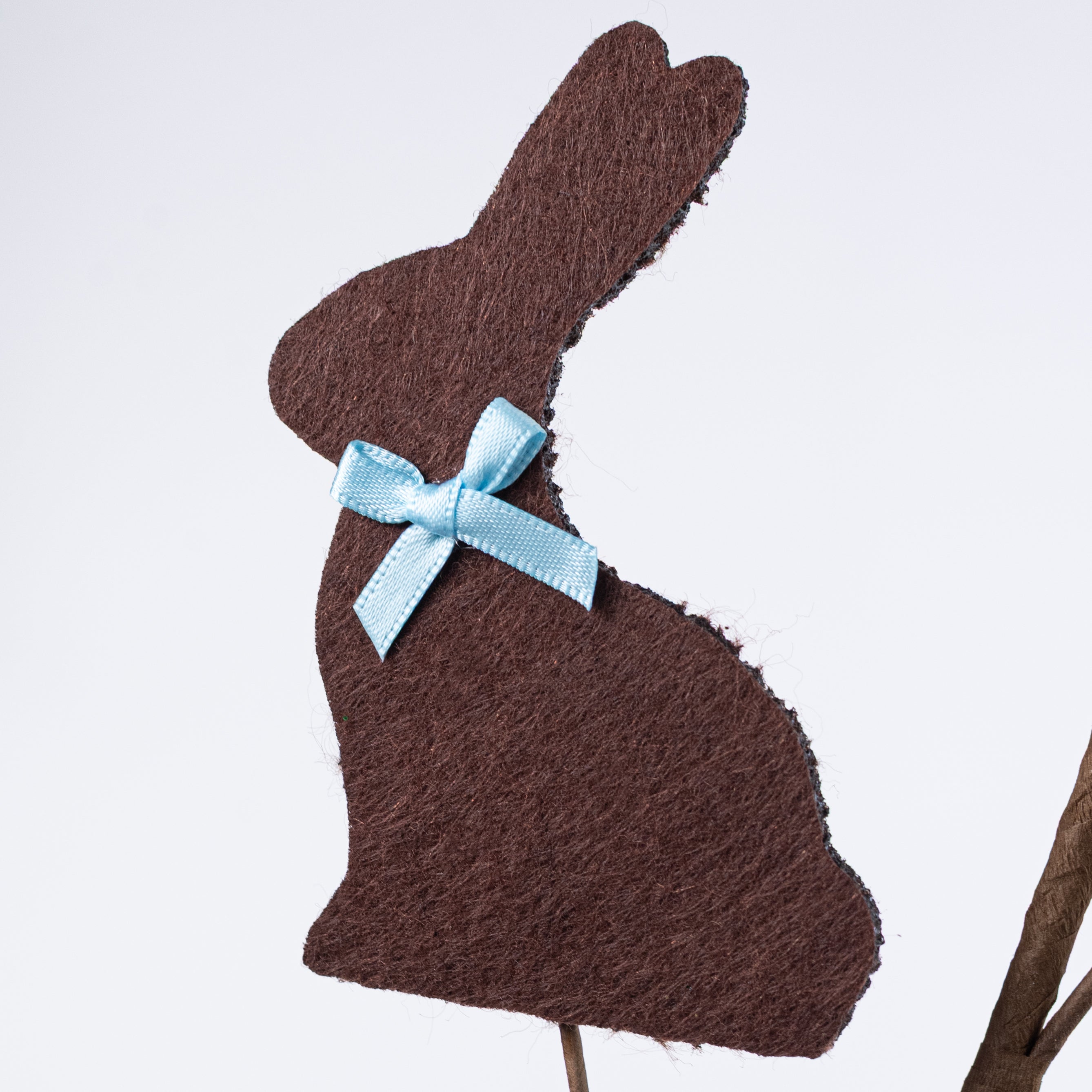 28" Felt Chocolate Easter Bunnies Spray