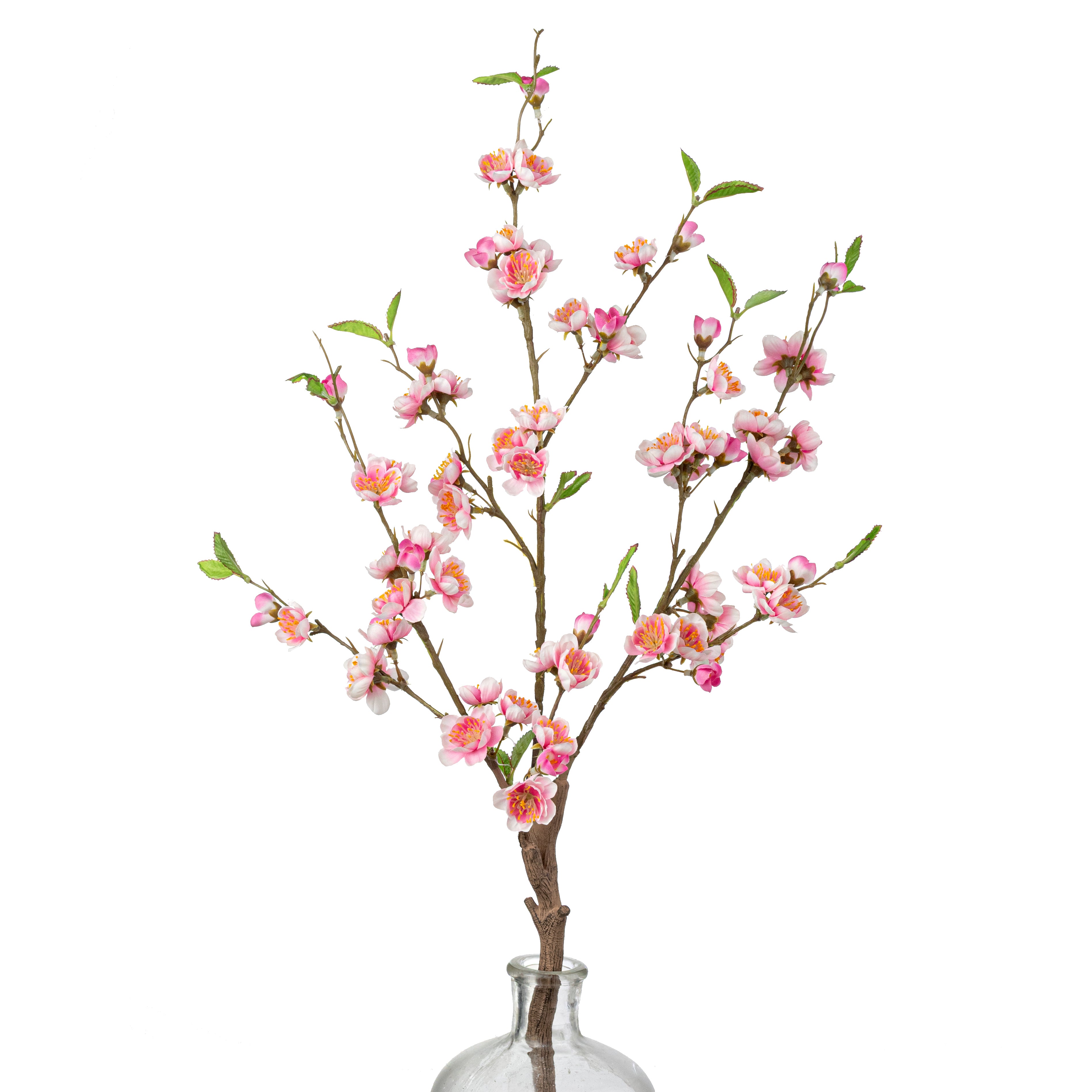 25" Artificial Peach Blossom Spray: Pink