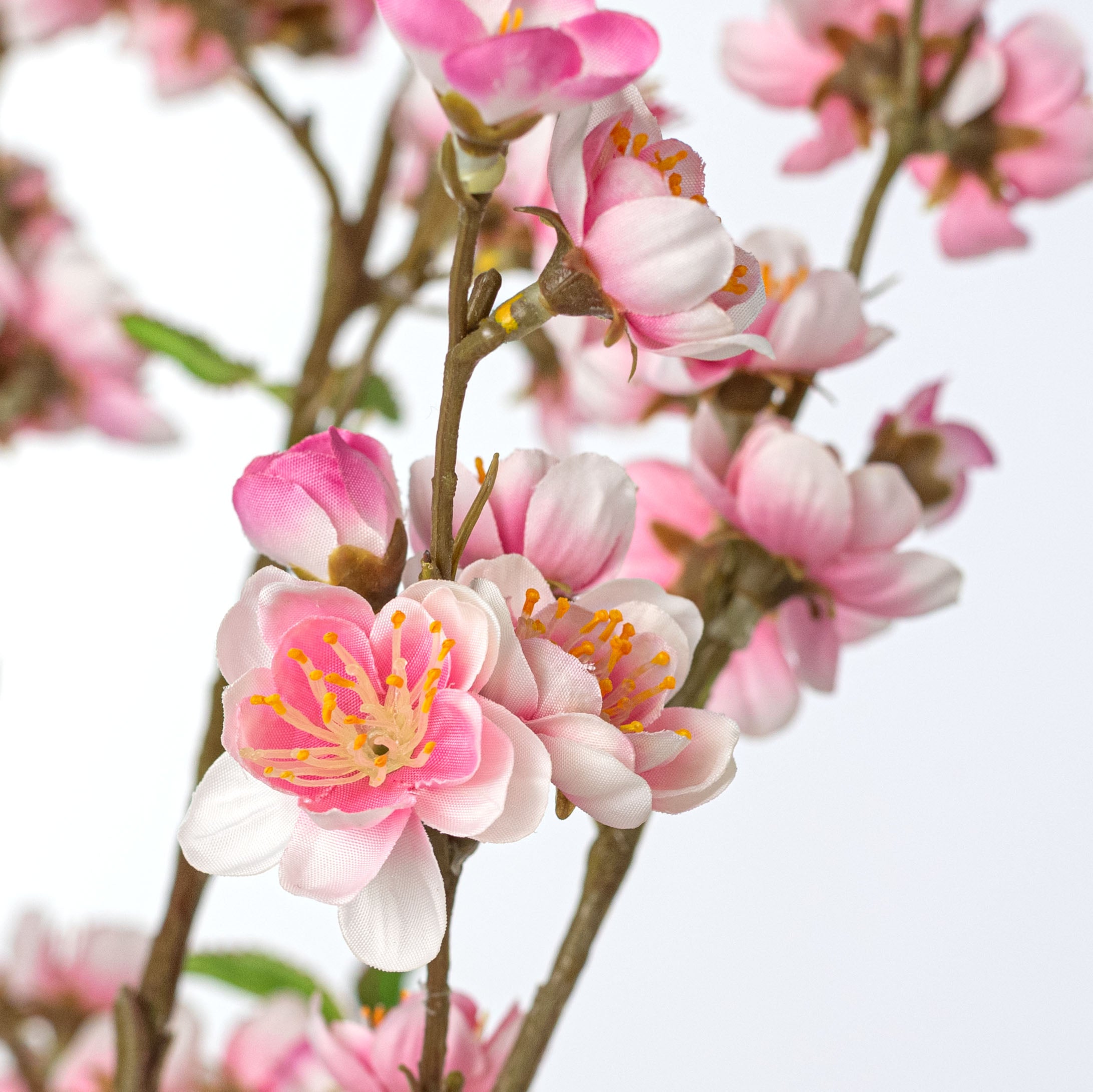 25" Artificial Peach Blossom Spray: Pink