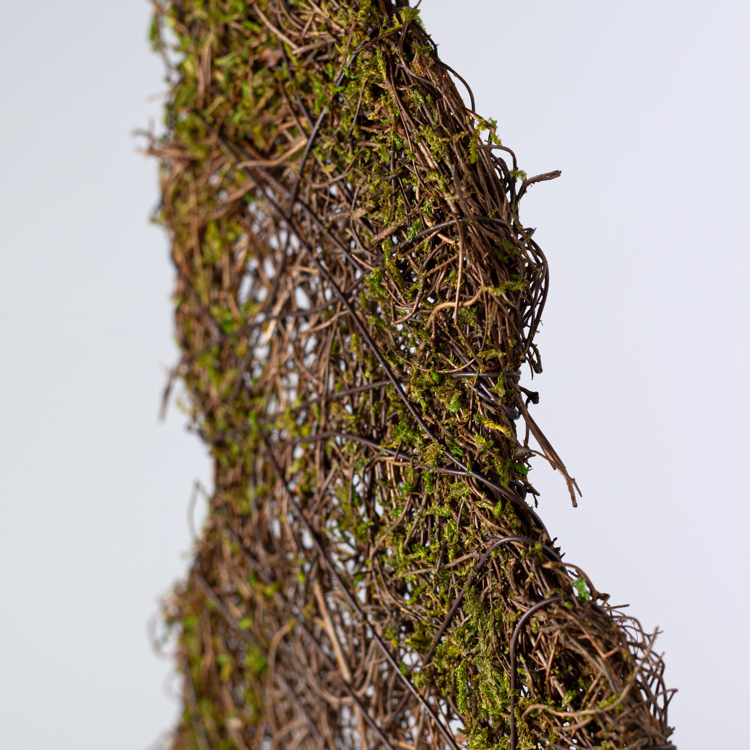 14" Rattan Vines & Moss Bunny Rabbit