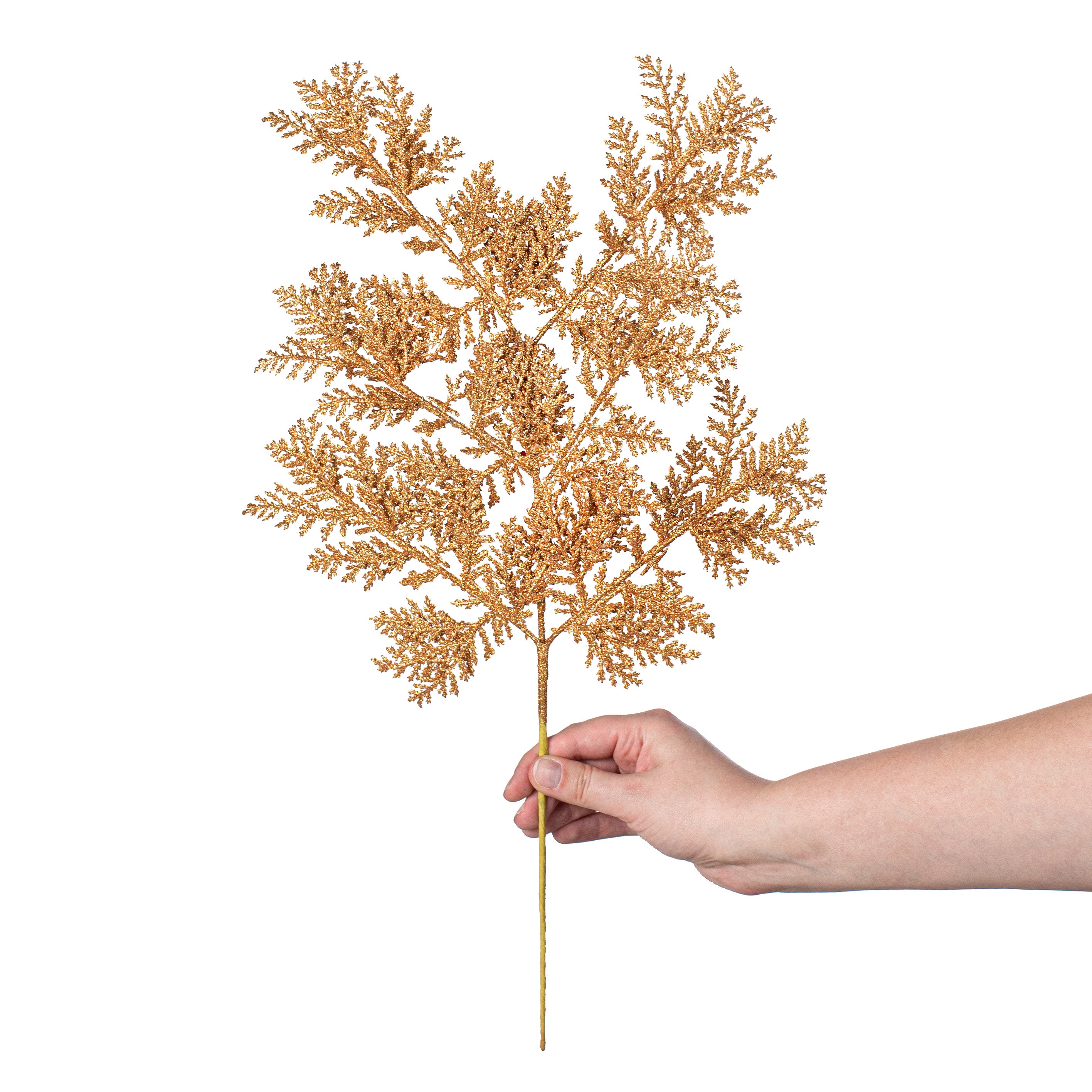 19" Incense Cedar Glitter Spray: Copper Orange detail photo 3