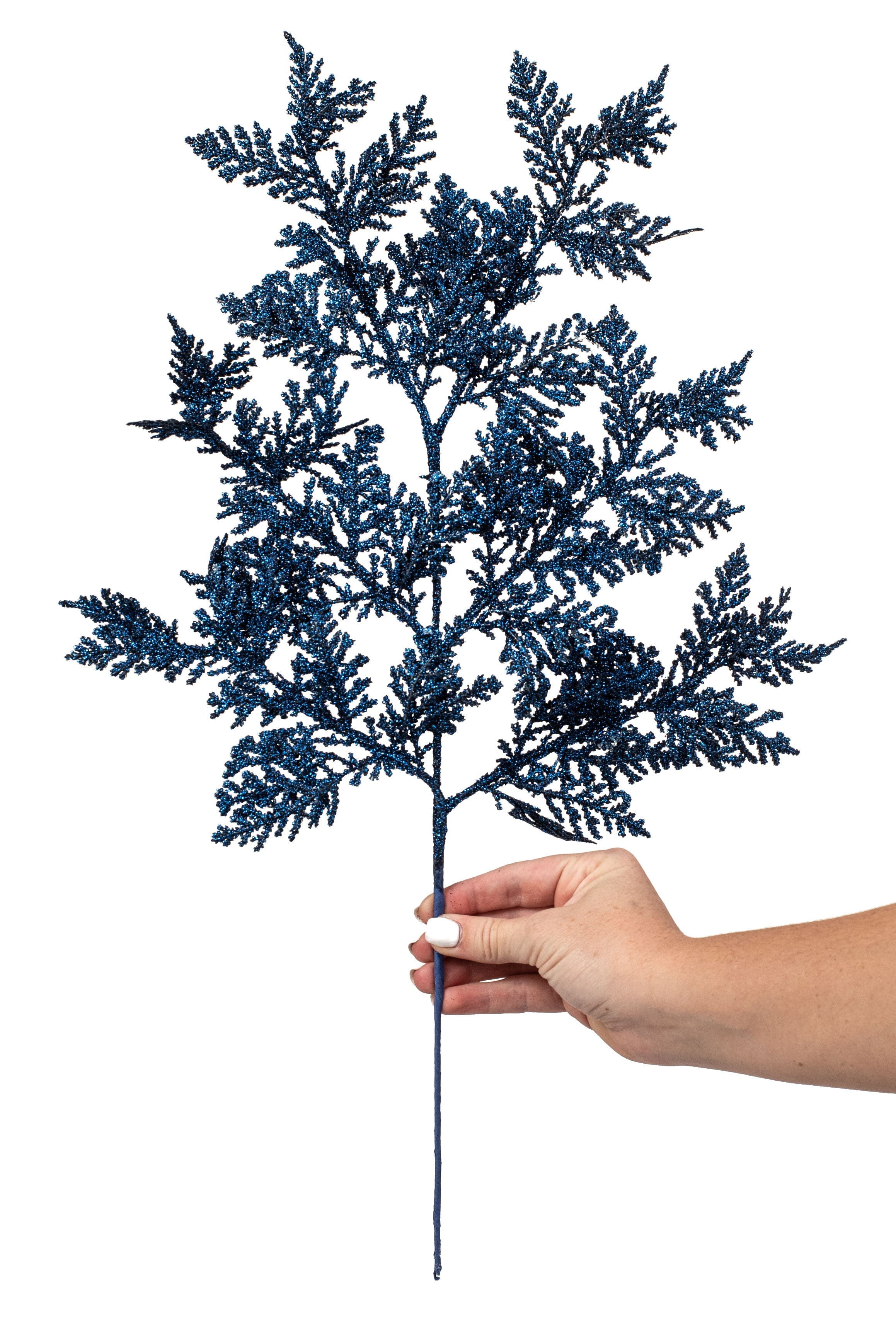 19" Incense Cedar Glitter Spray: Midnight Blue detail photo 3