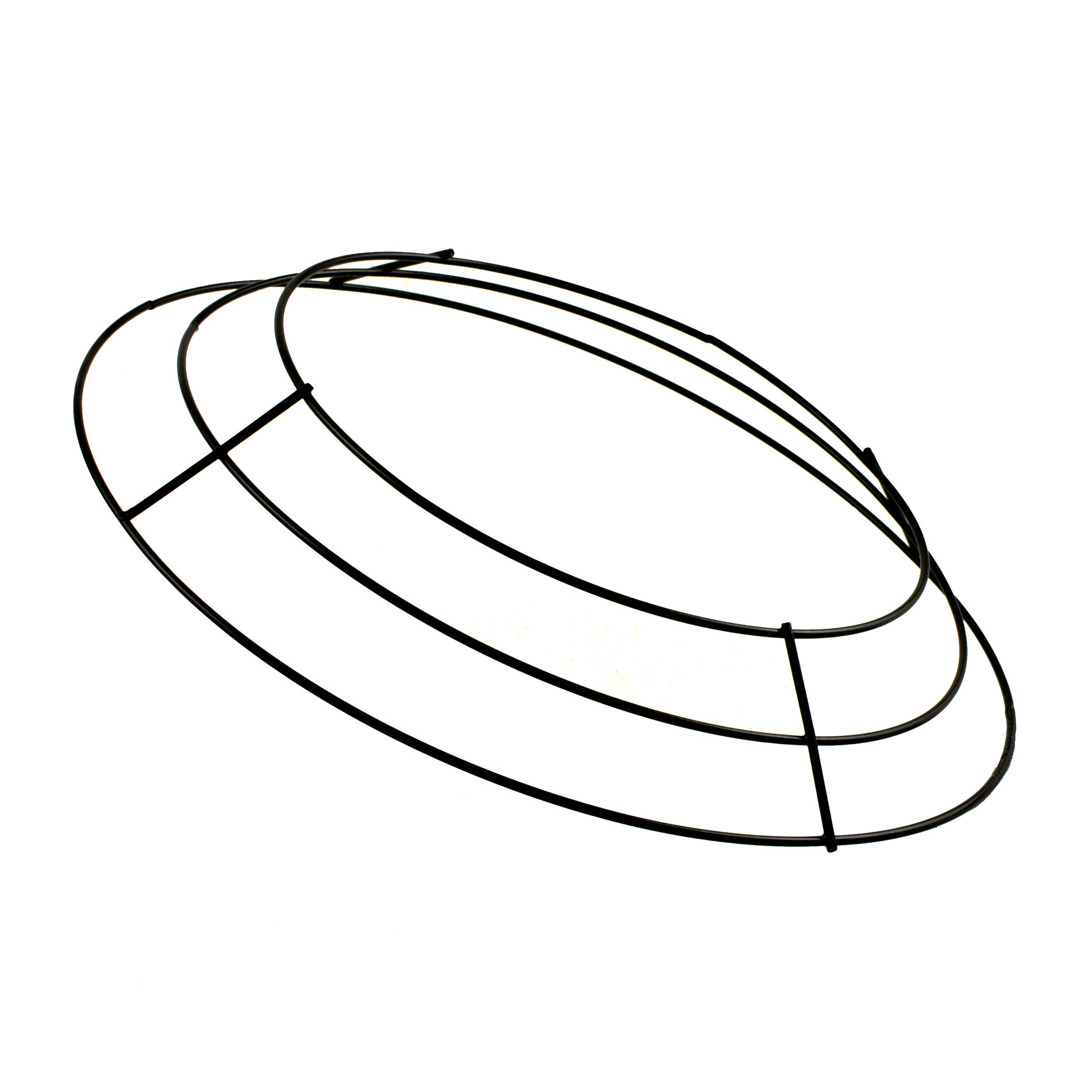 10-inch Wire Wreath Form: 3-Wire Black Lifestyle Photo