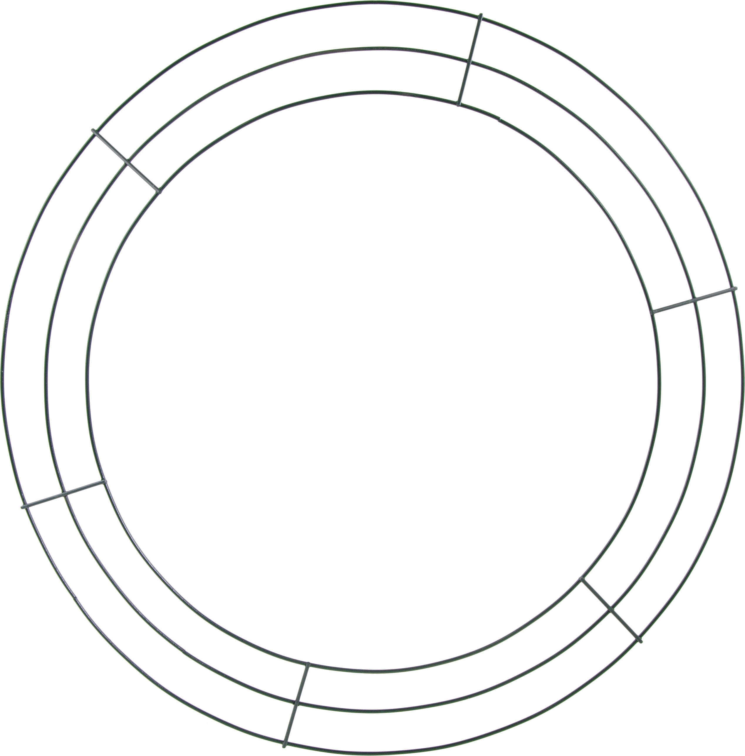 20-inch Wire Wreath Form: 3-Wire Green Item Number: MD005709