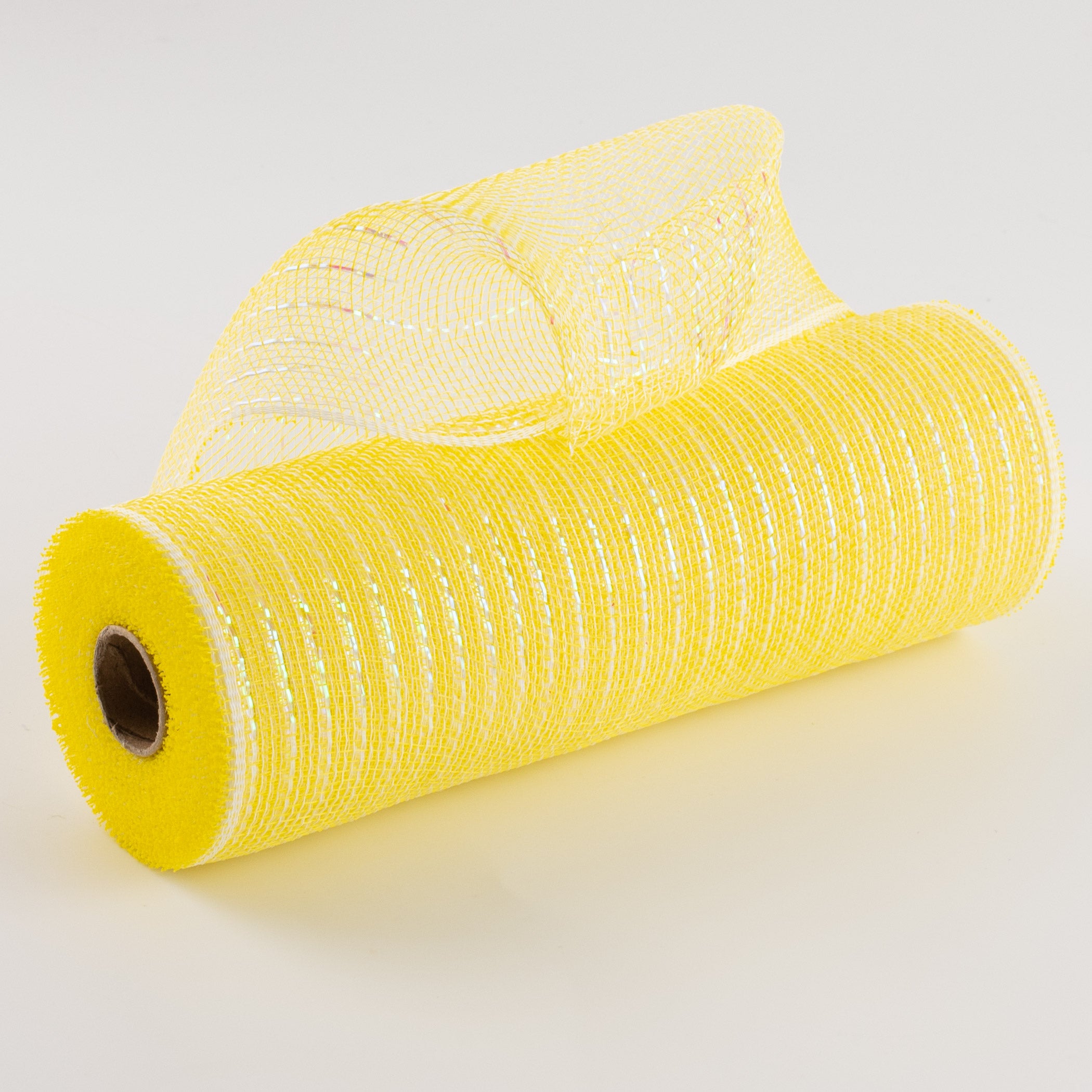 10" Iridescent Foil Mesh: Pastel Yellow & White Item Number: RY8501C9