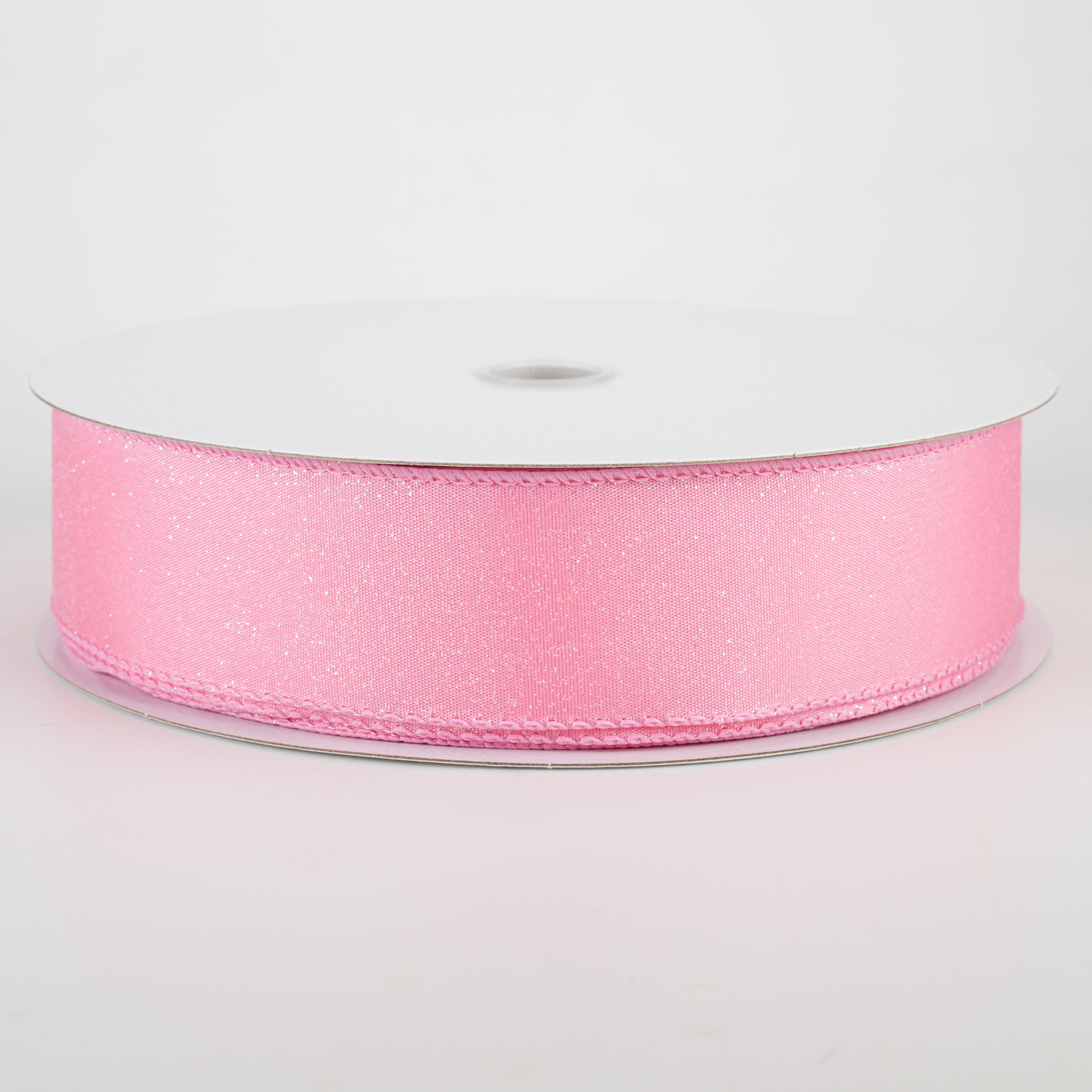 1.5" Iridescent Glitter Misted Satin Ribbon: Pink (50 Yards) Item Number: 841-09-121