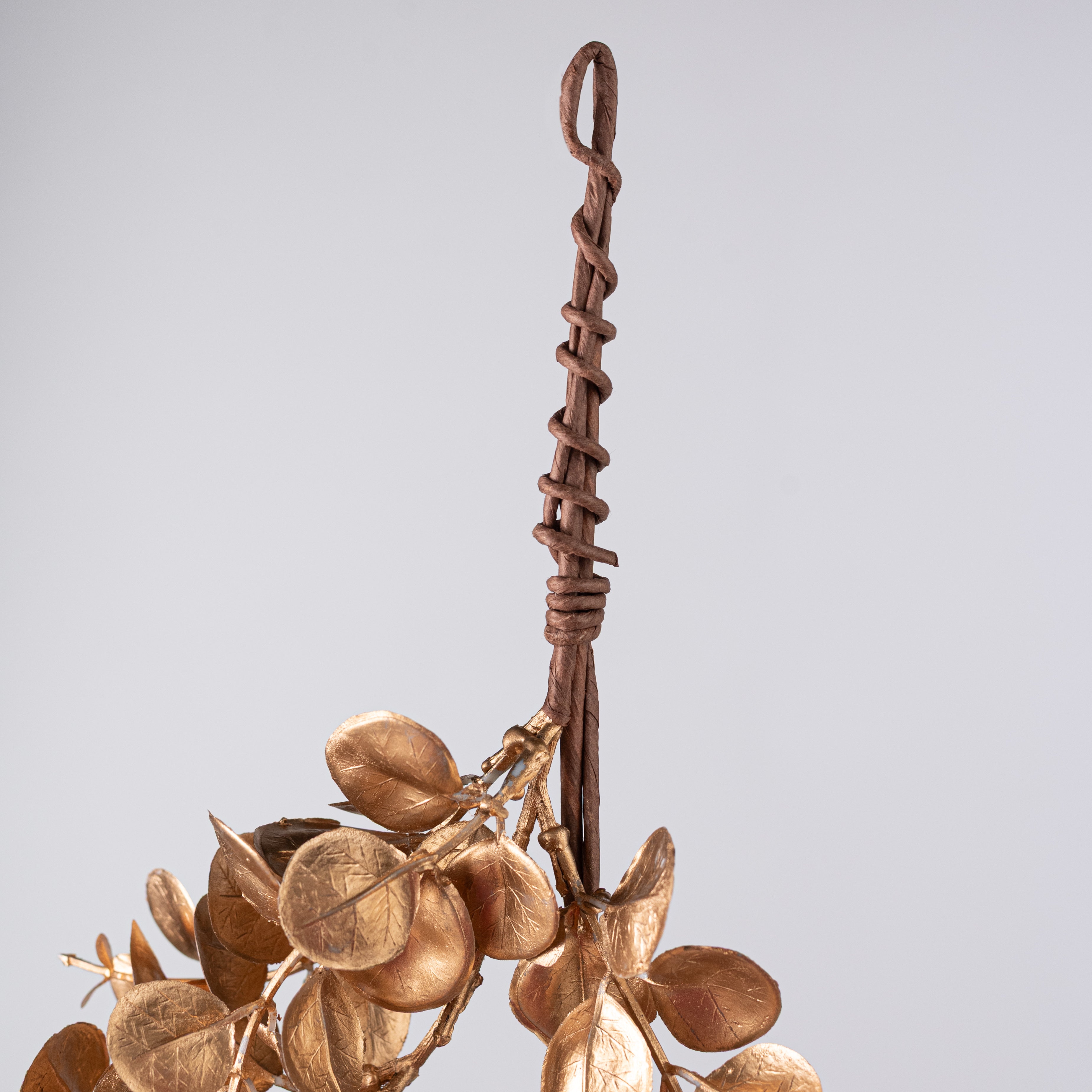 4' Eucalyptus Garland: Matte Metallic Gold