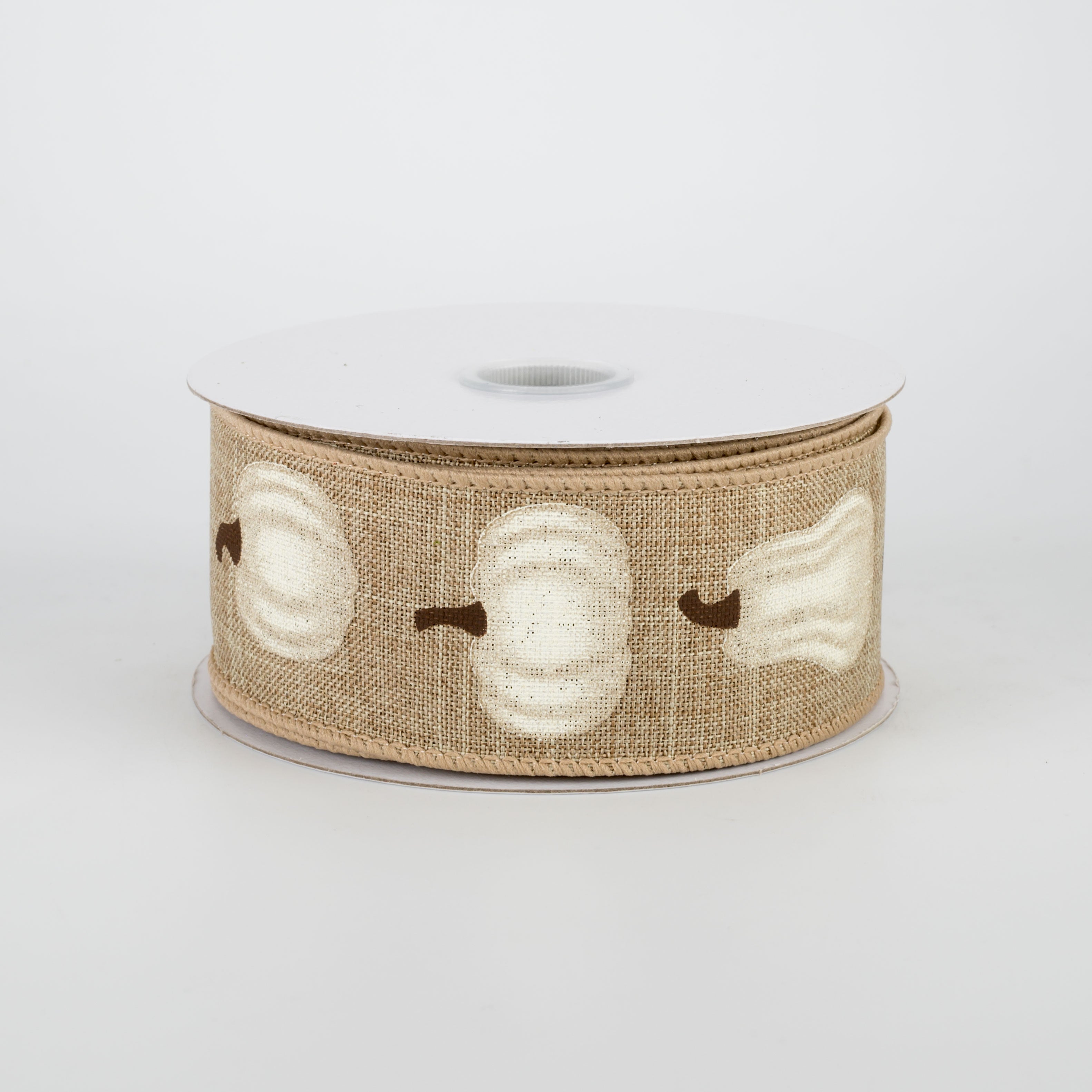 1.5" Ivory Pumpkin Ribbon: Natural (10 Yards)