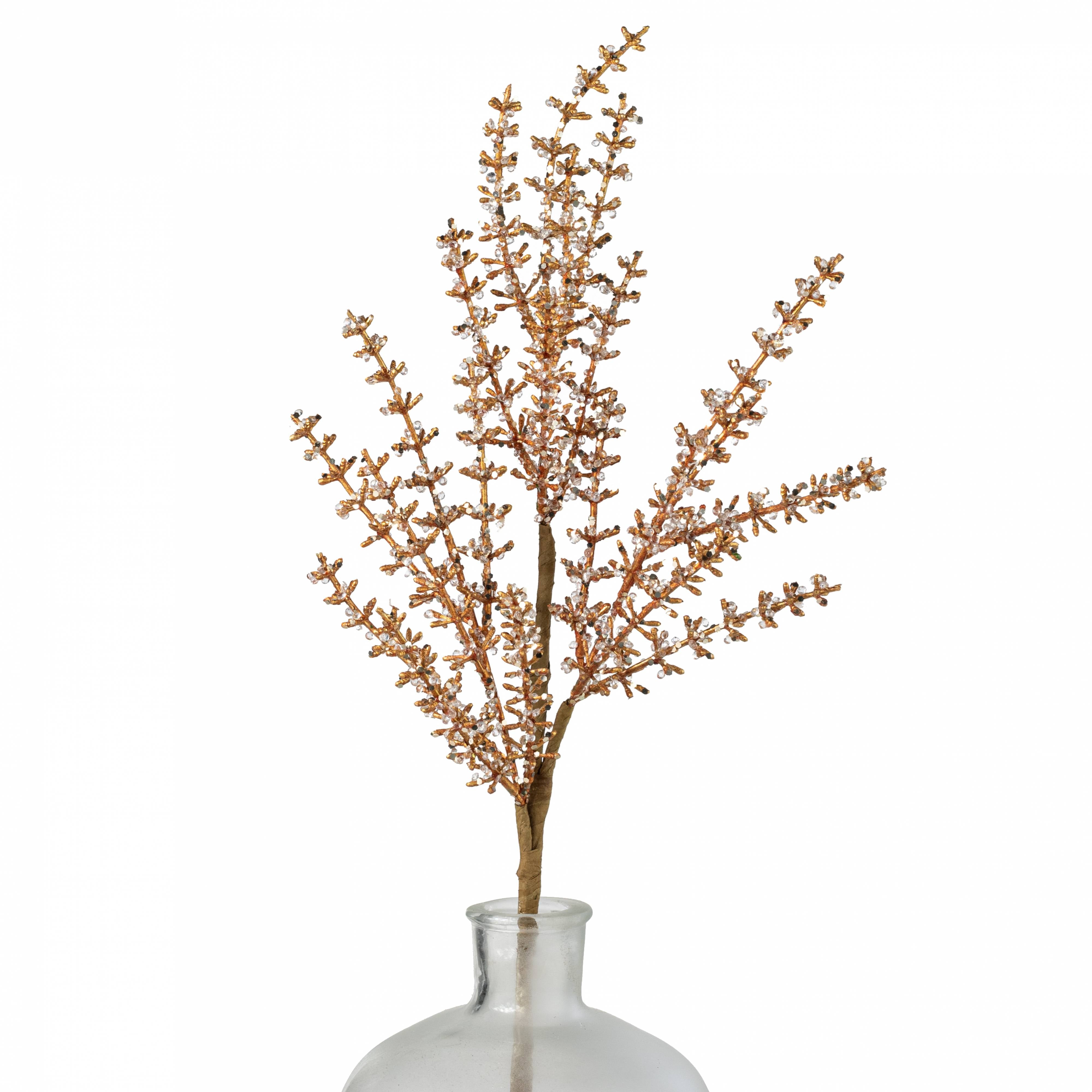 26" Jeweled Leaf Spray: Gold Item Number: 235687